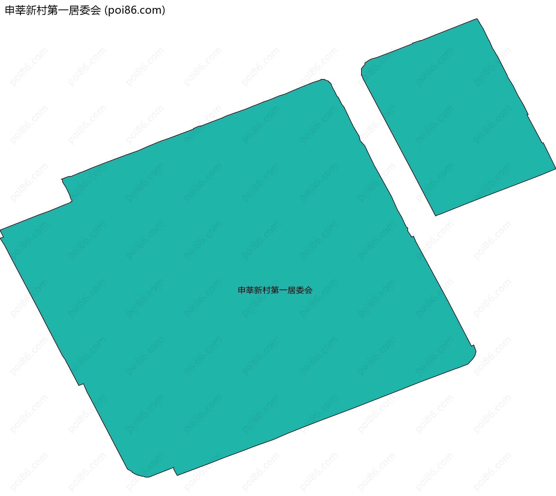 申莘新村第一居委会边界地图