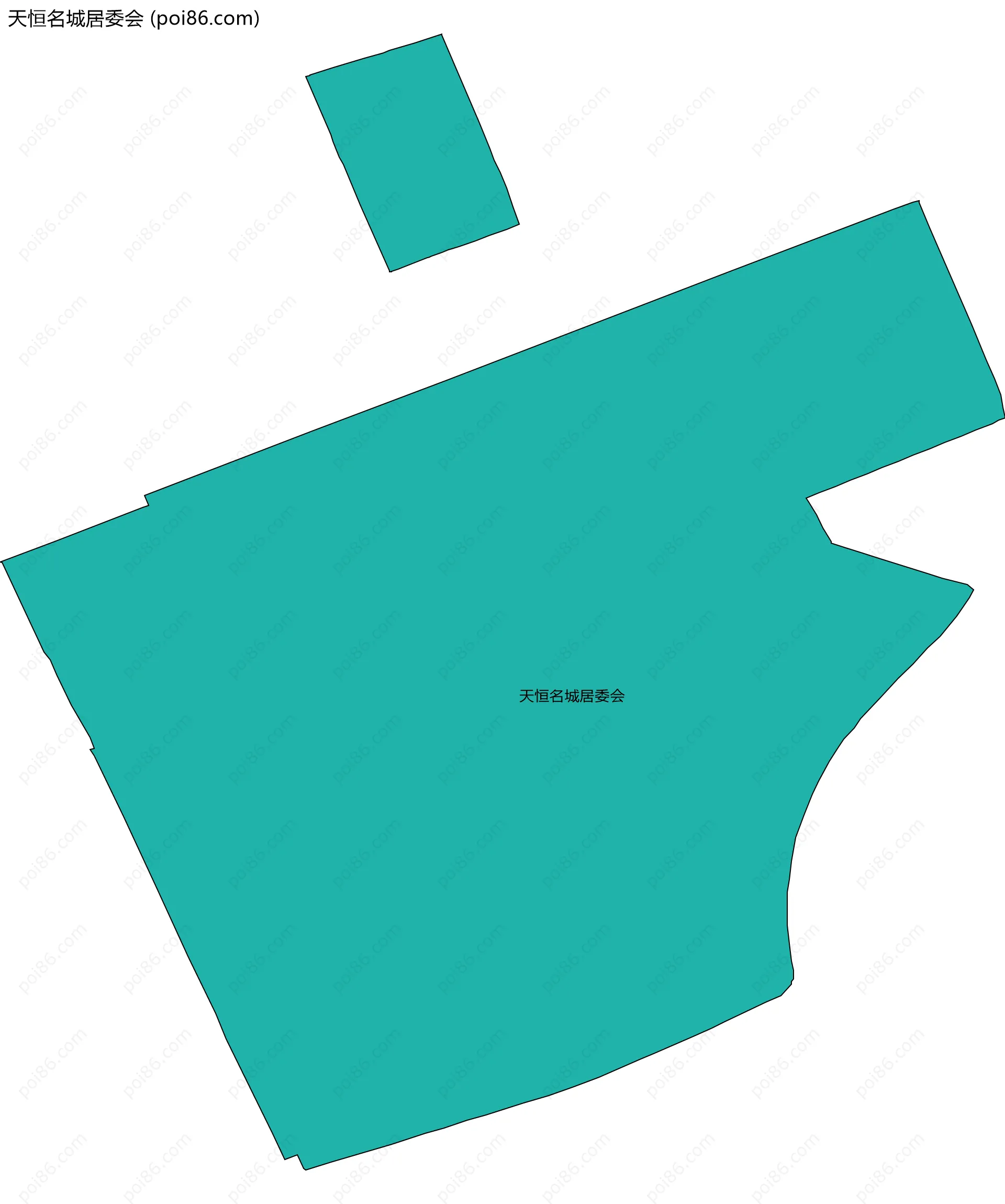 天恒名城居委会边界地图