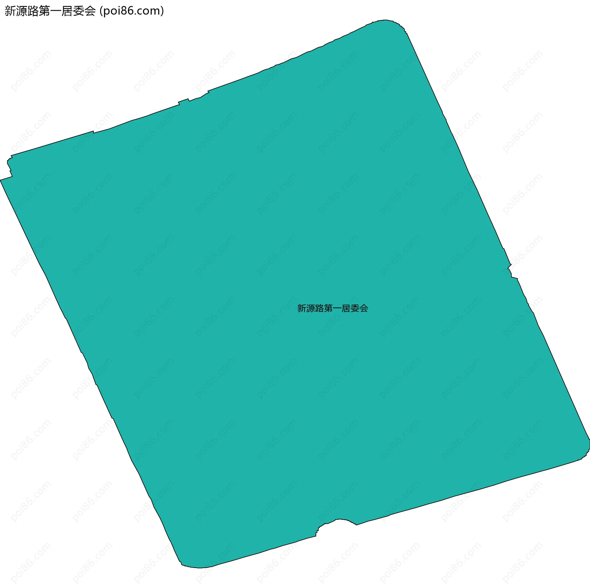 新源路第一居委会边界地图