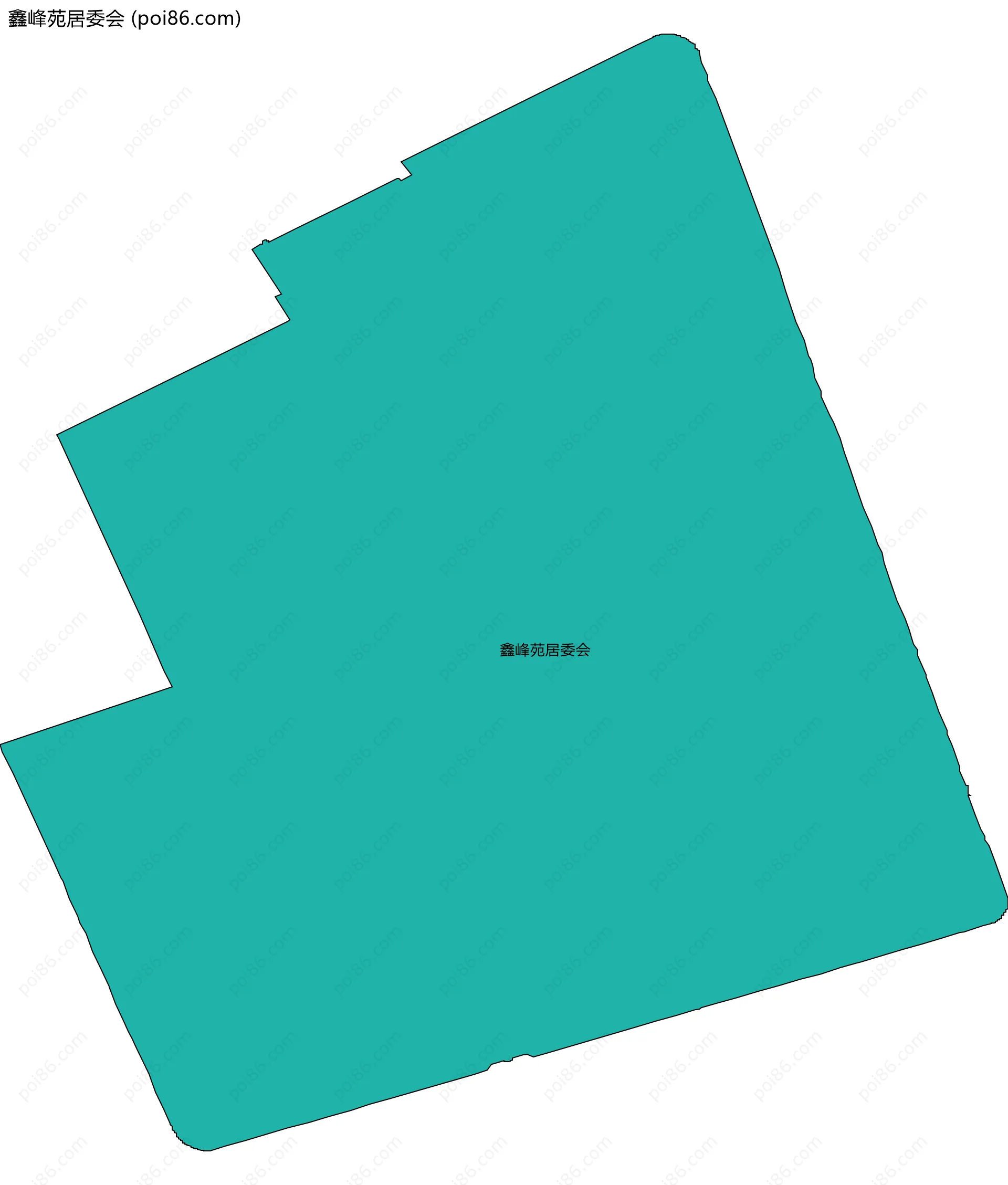 鑫峰苑居委会边界地图