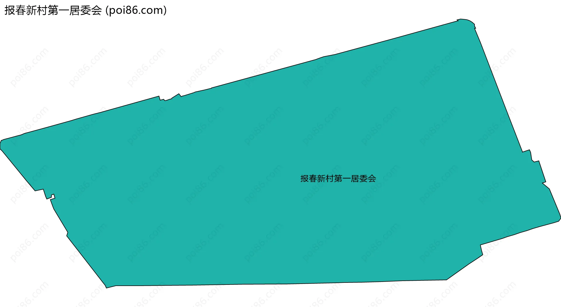 报春新村第一居委会边界地图