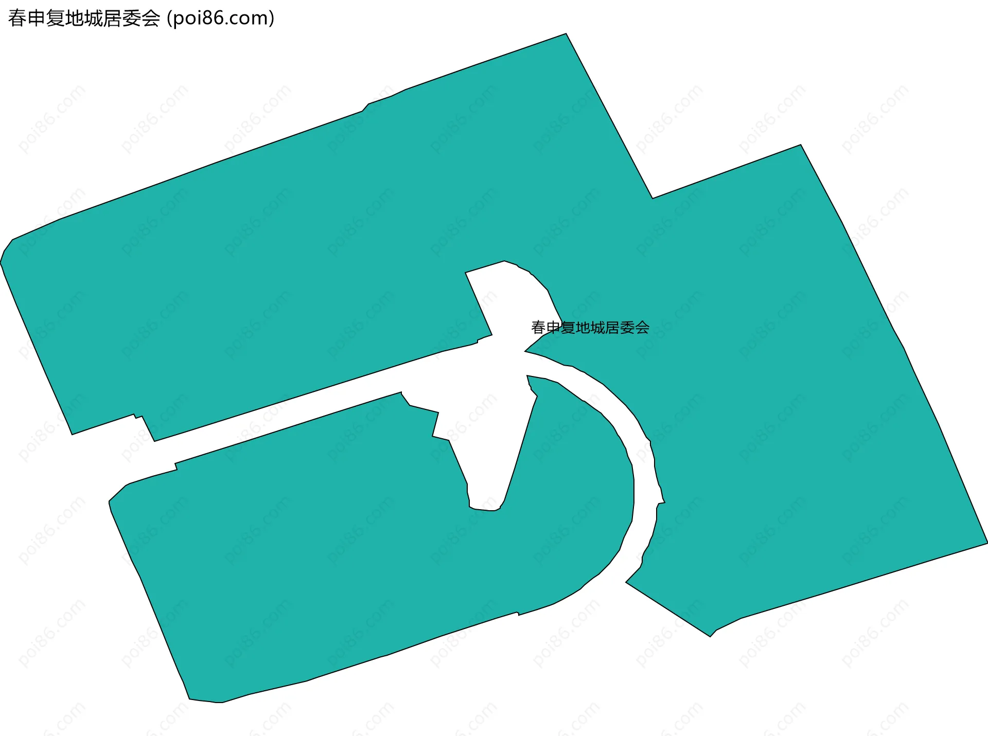 春申复地城居委会边界地图