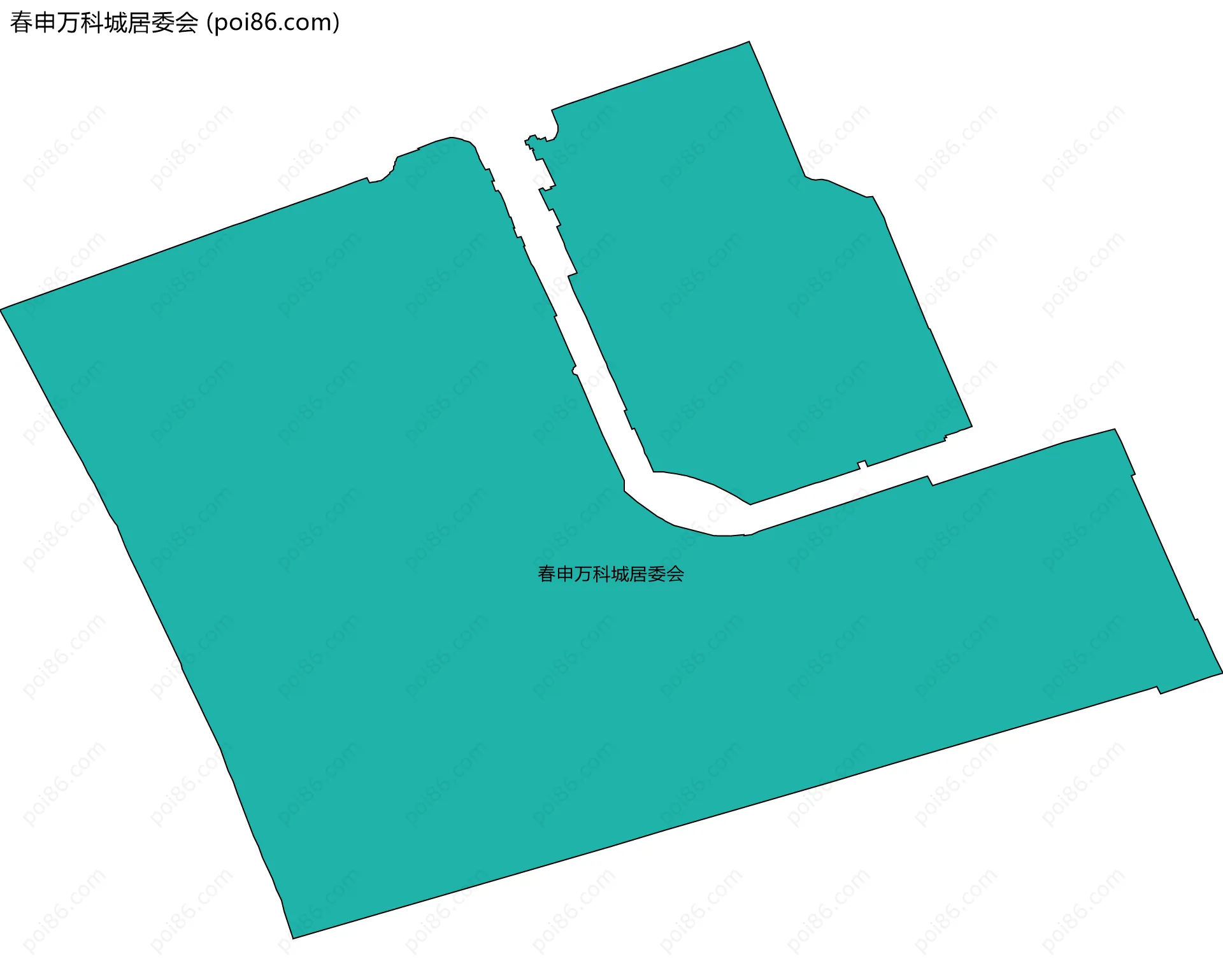 春申万科城居委会边界地图