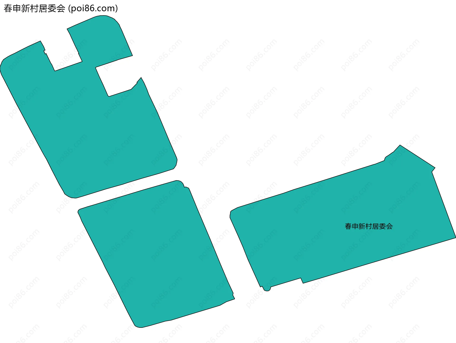 春申新村居委会边界地图
