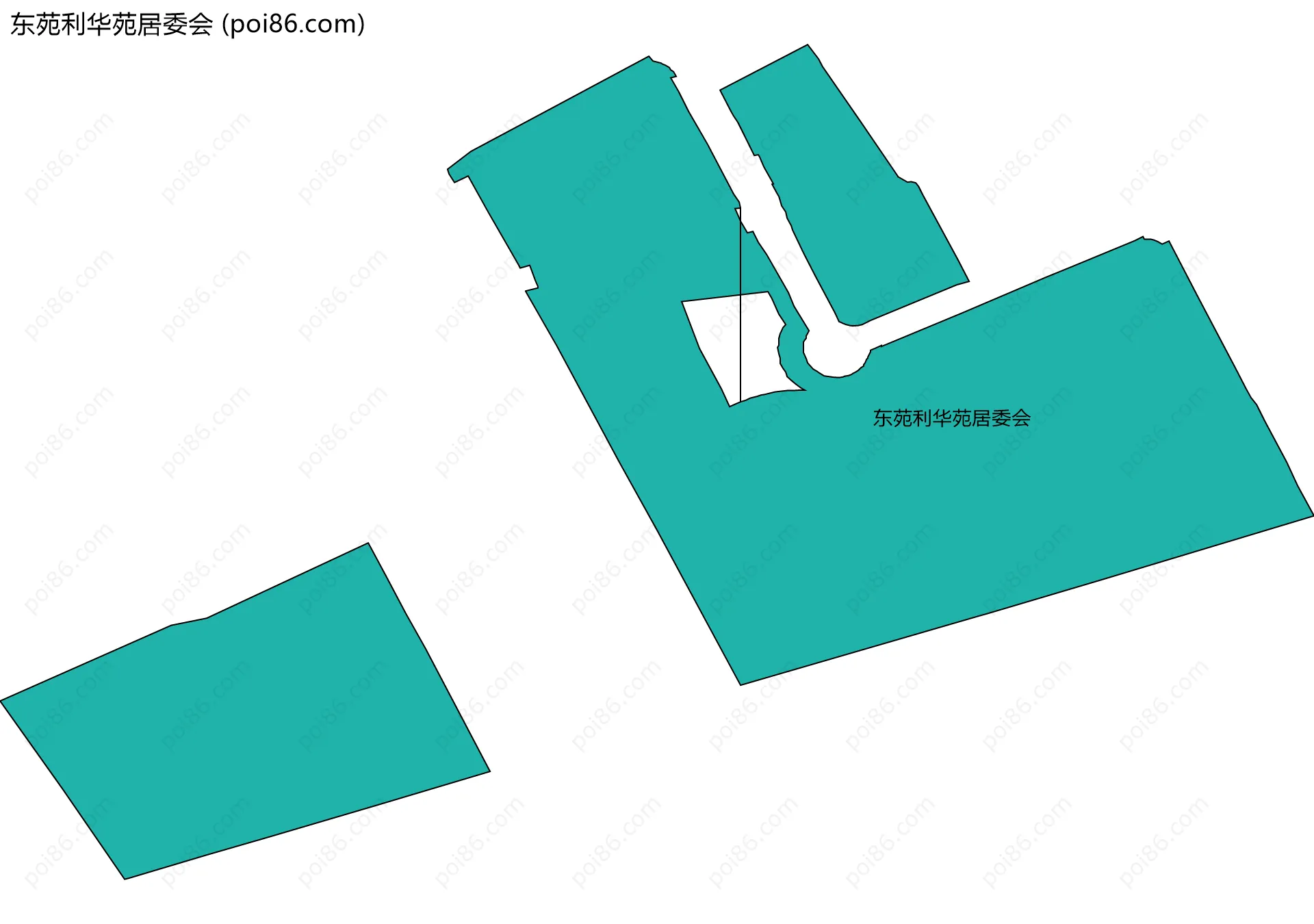 东苑利华苑居委会边界地图