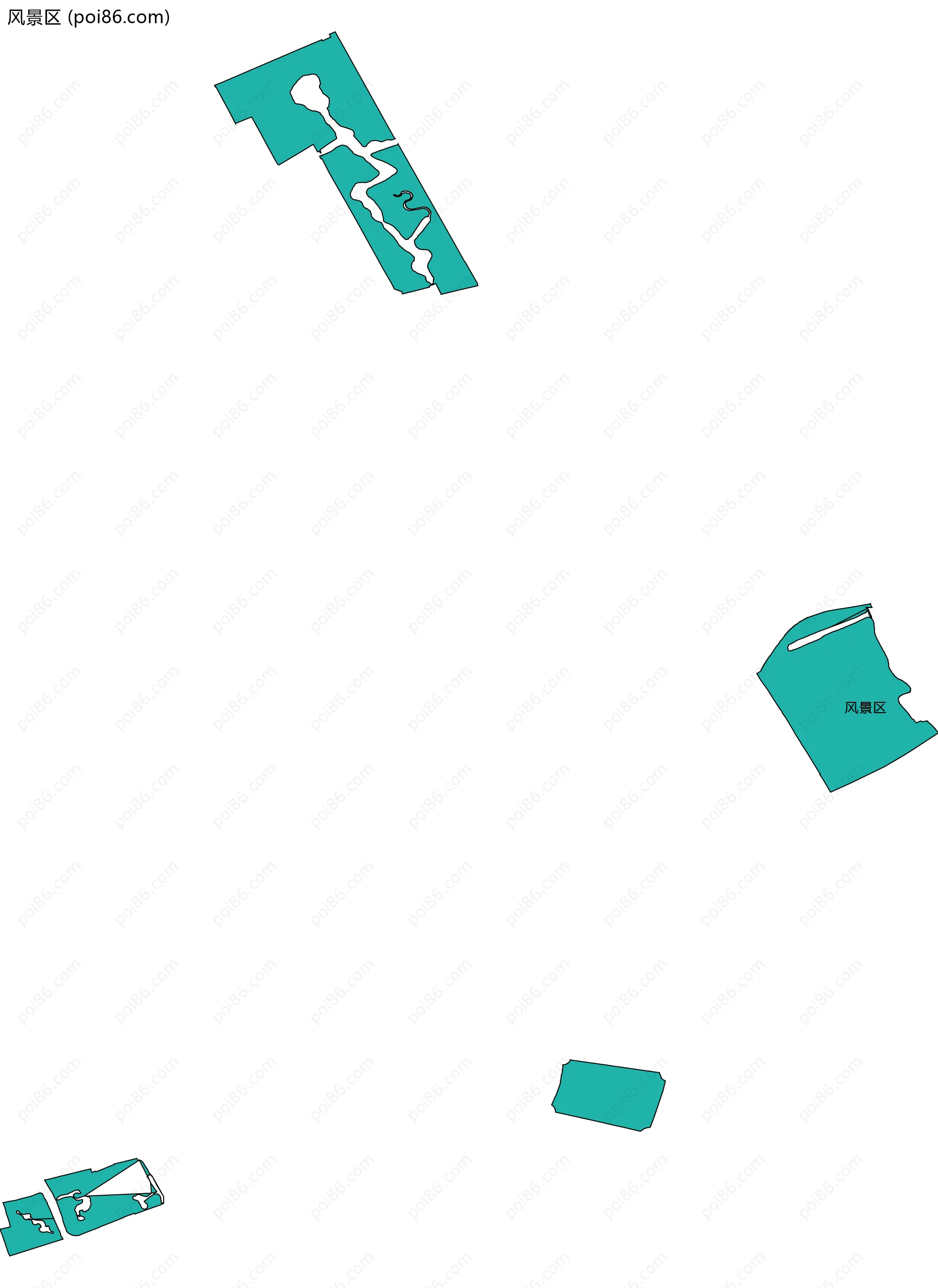 风景区边界地图