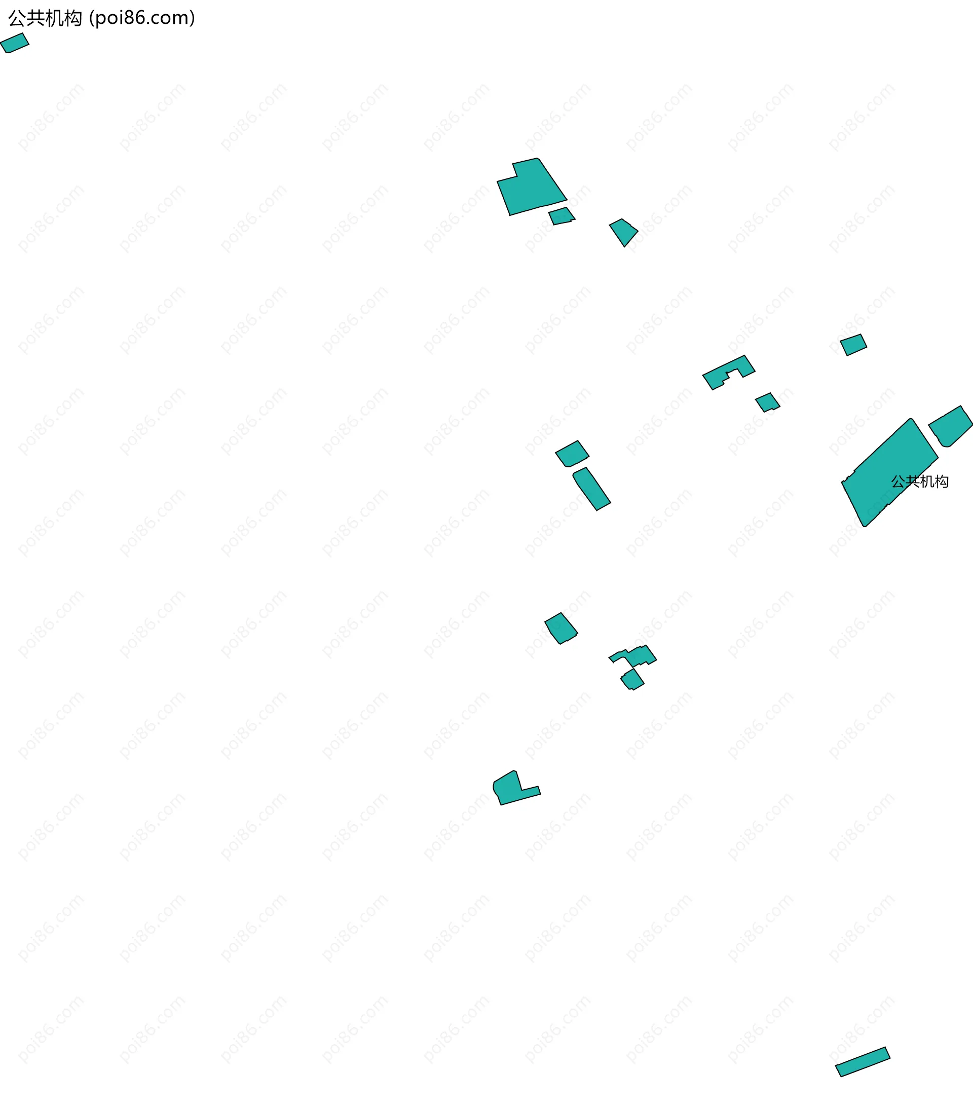 公共机构边界地图