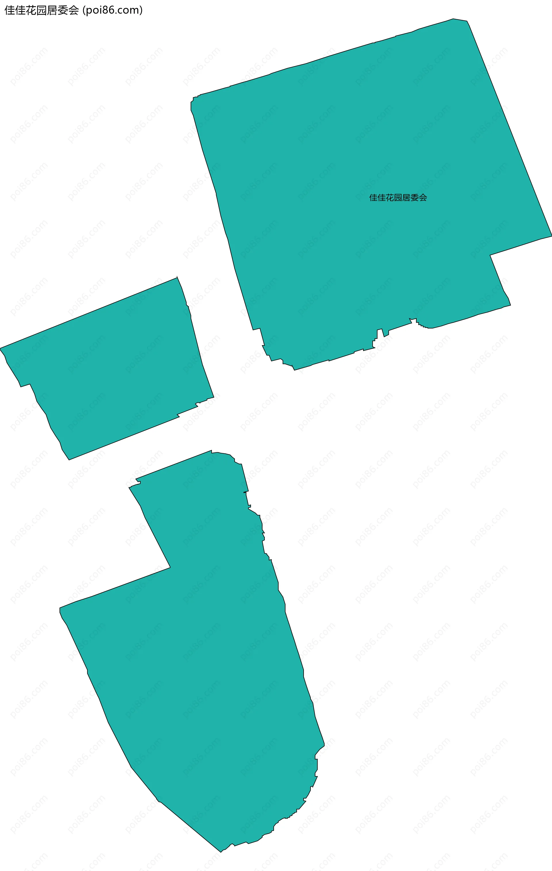 佳佳花园居委会边界地图