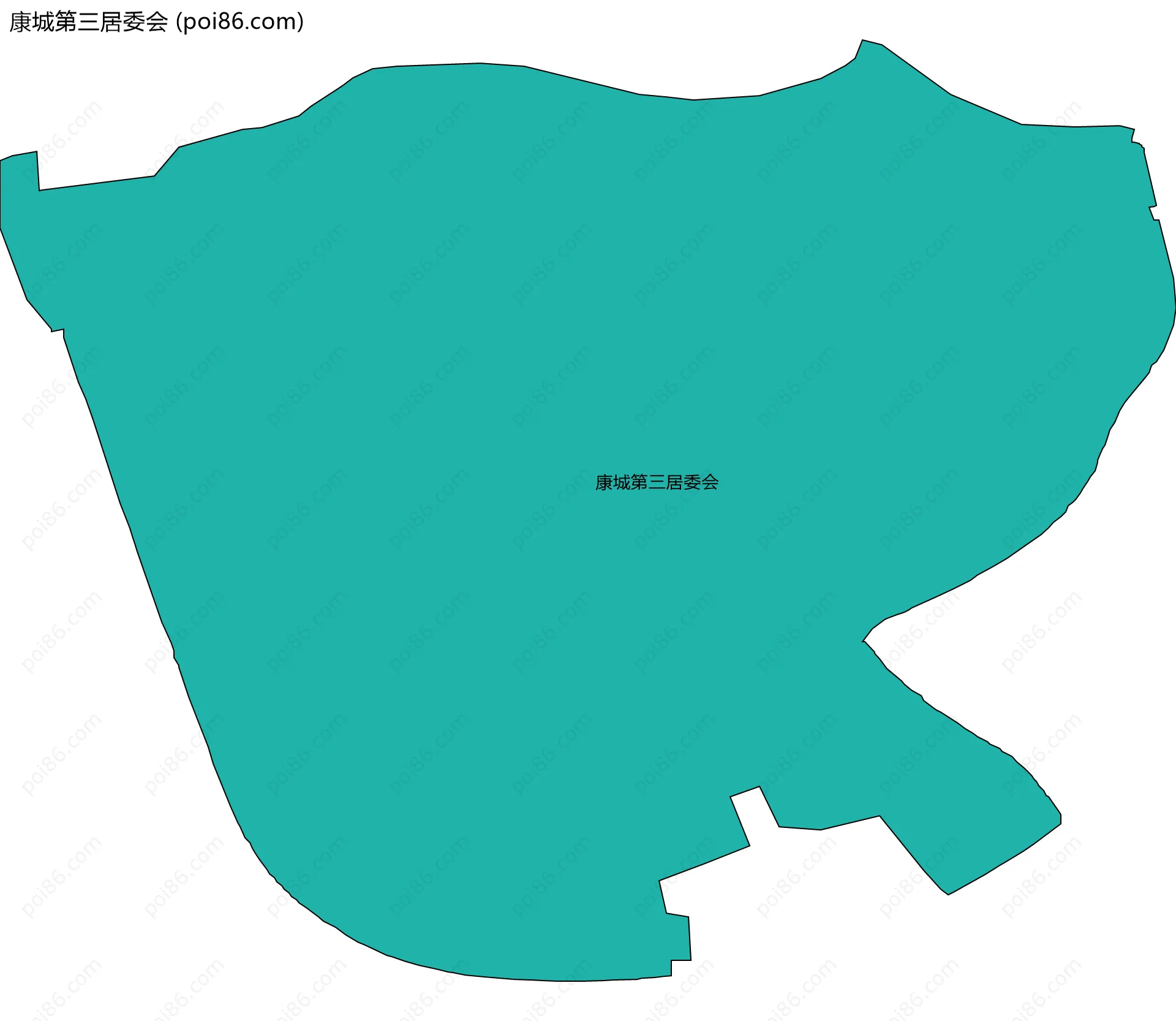 康城第三居委会边界地图