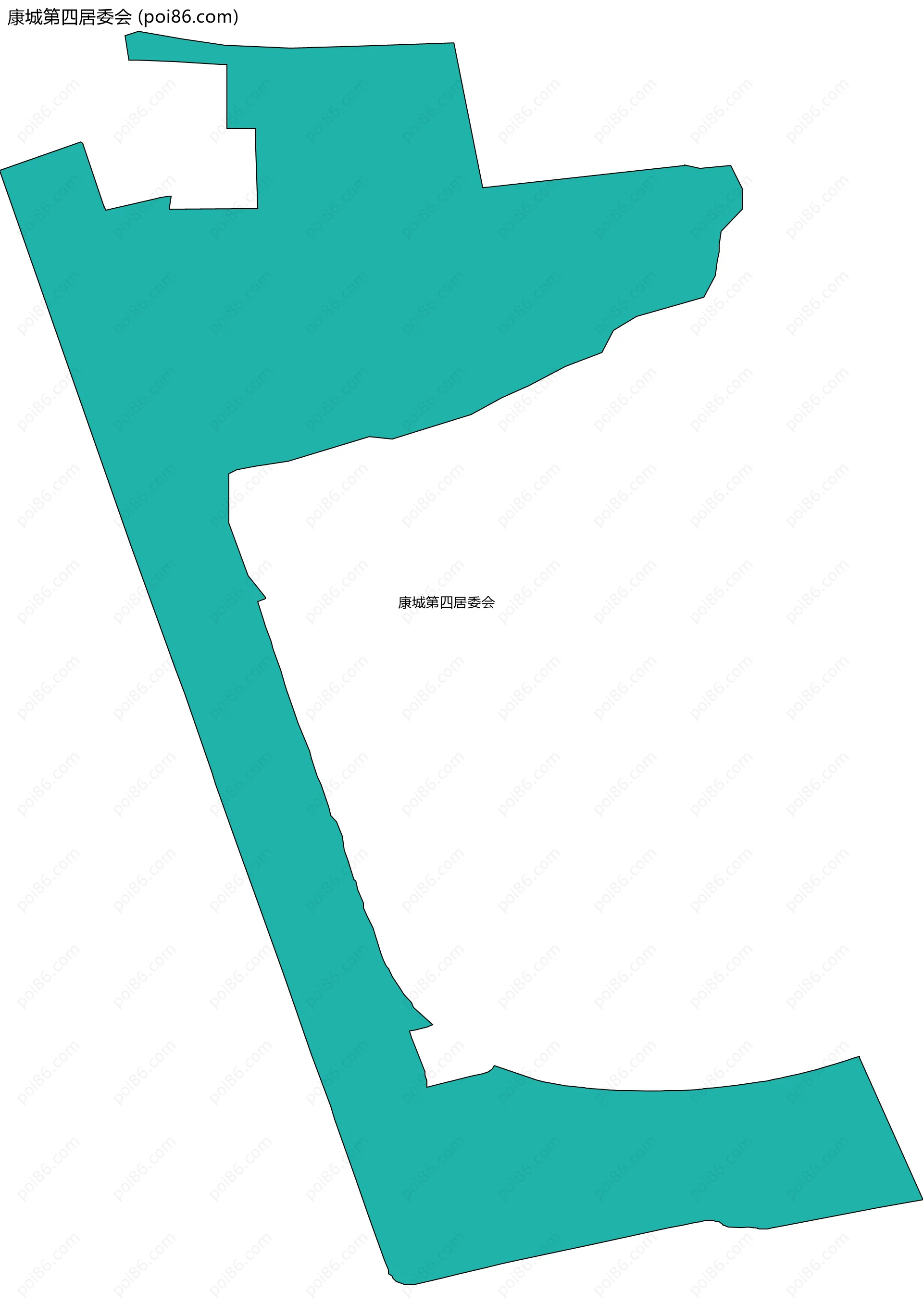 康城第四居委会边界地图