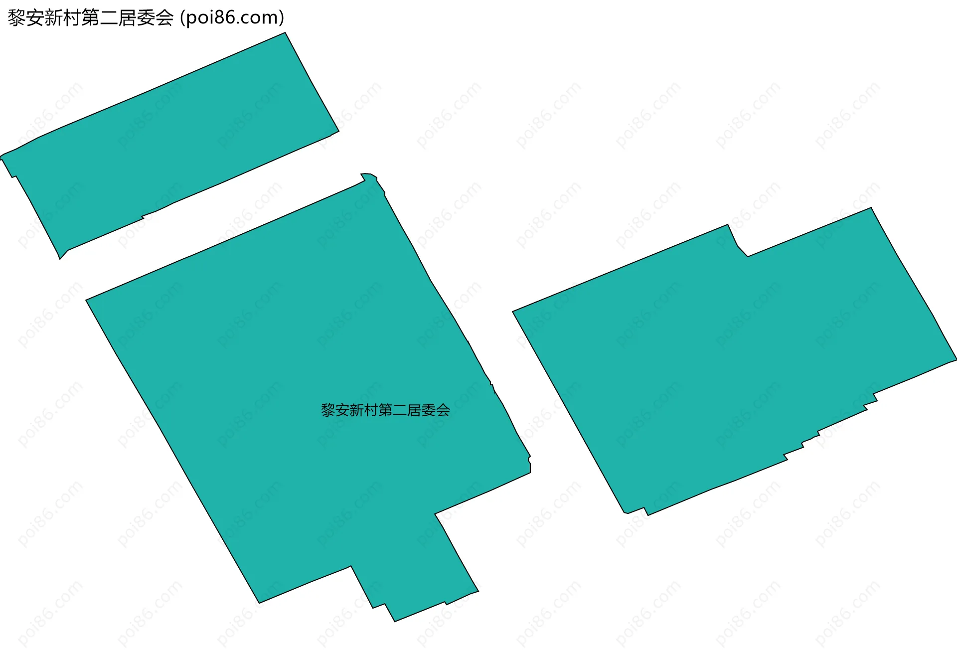 黎安新村第二居委会边界地图