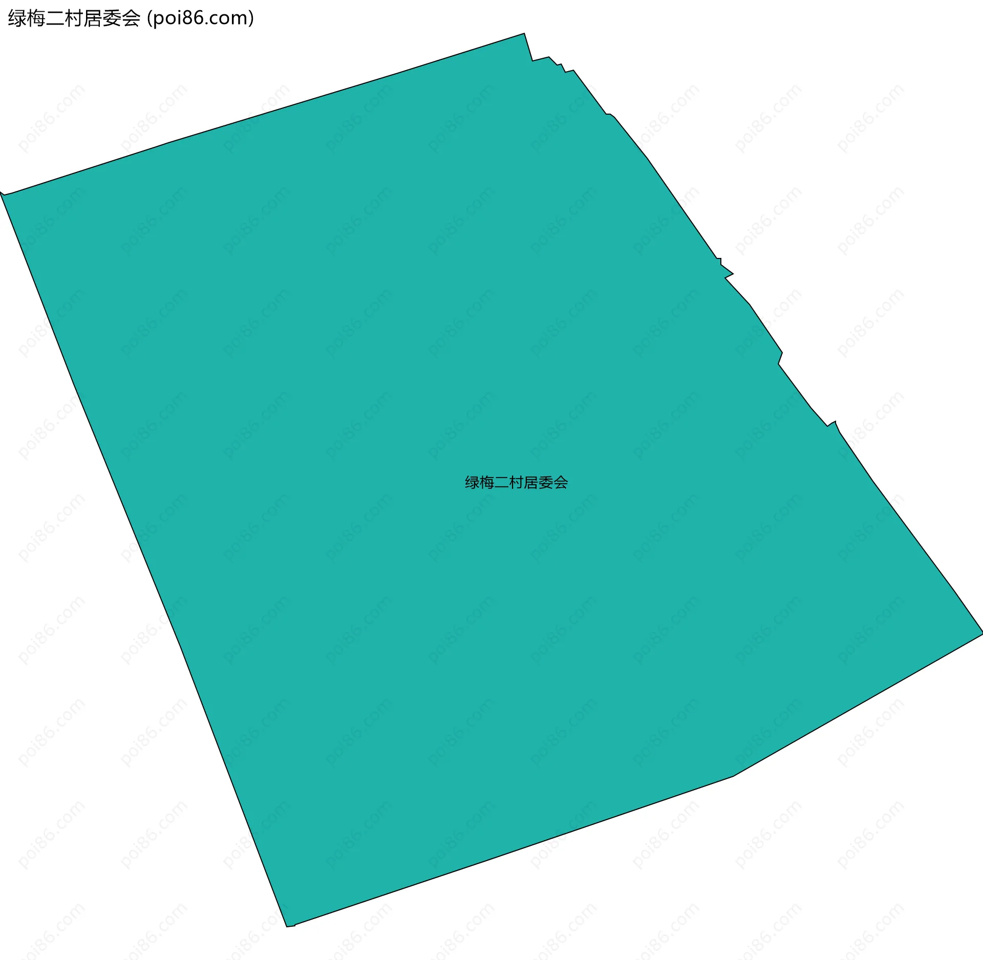 绿梅二村居委会边界地图