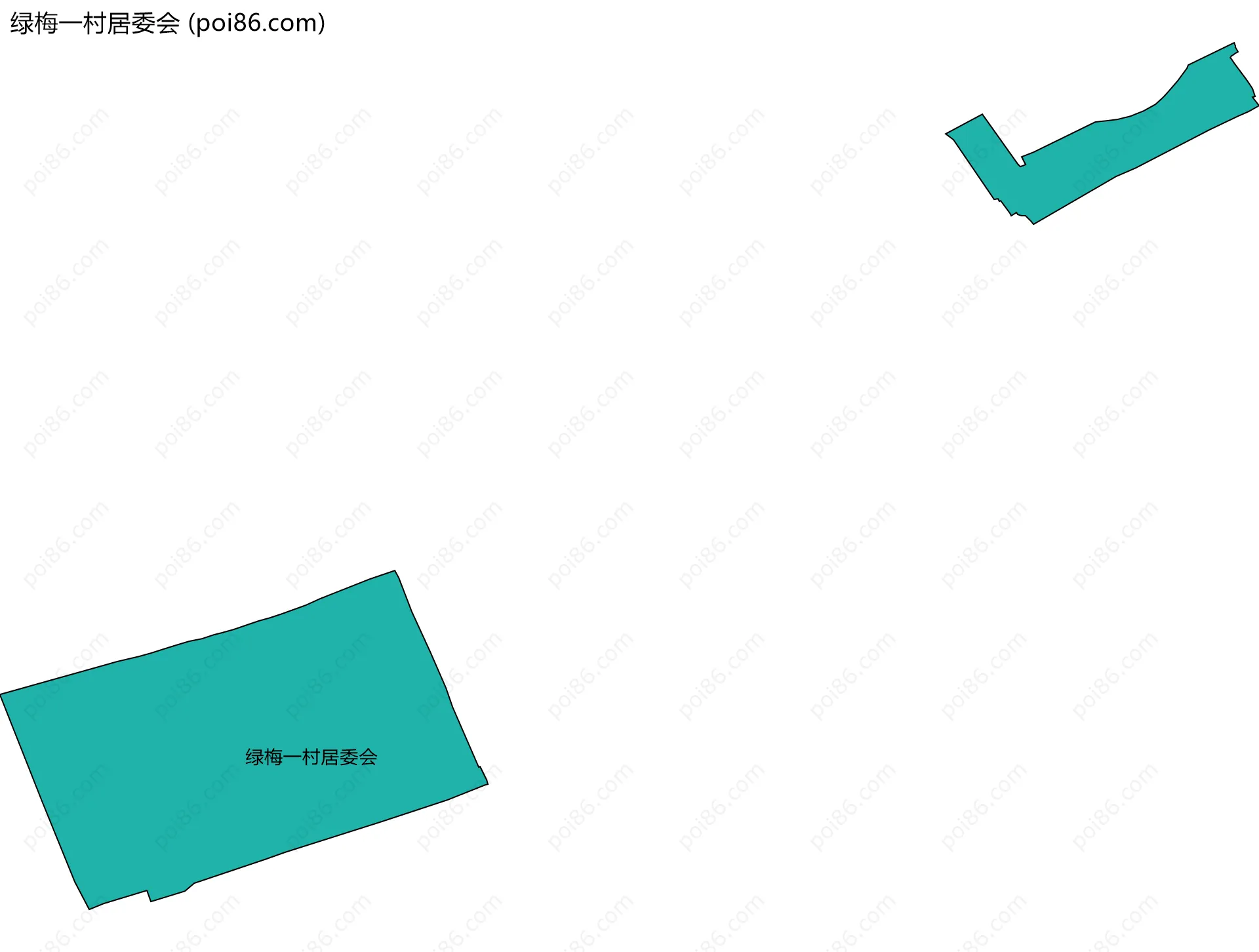 绿梅一村居委会边界地图