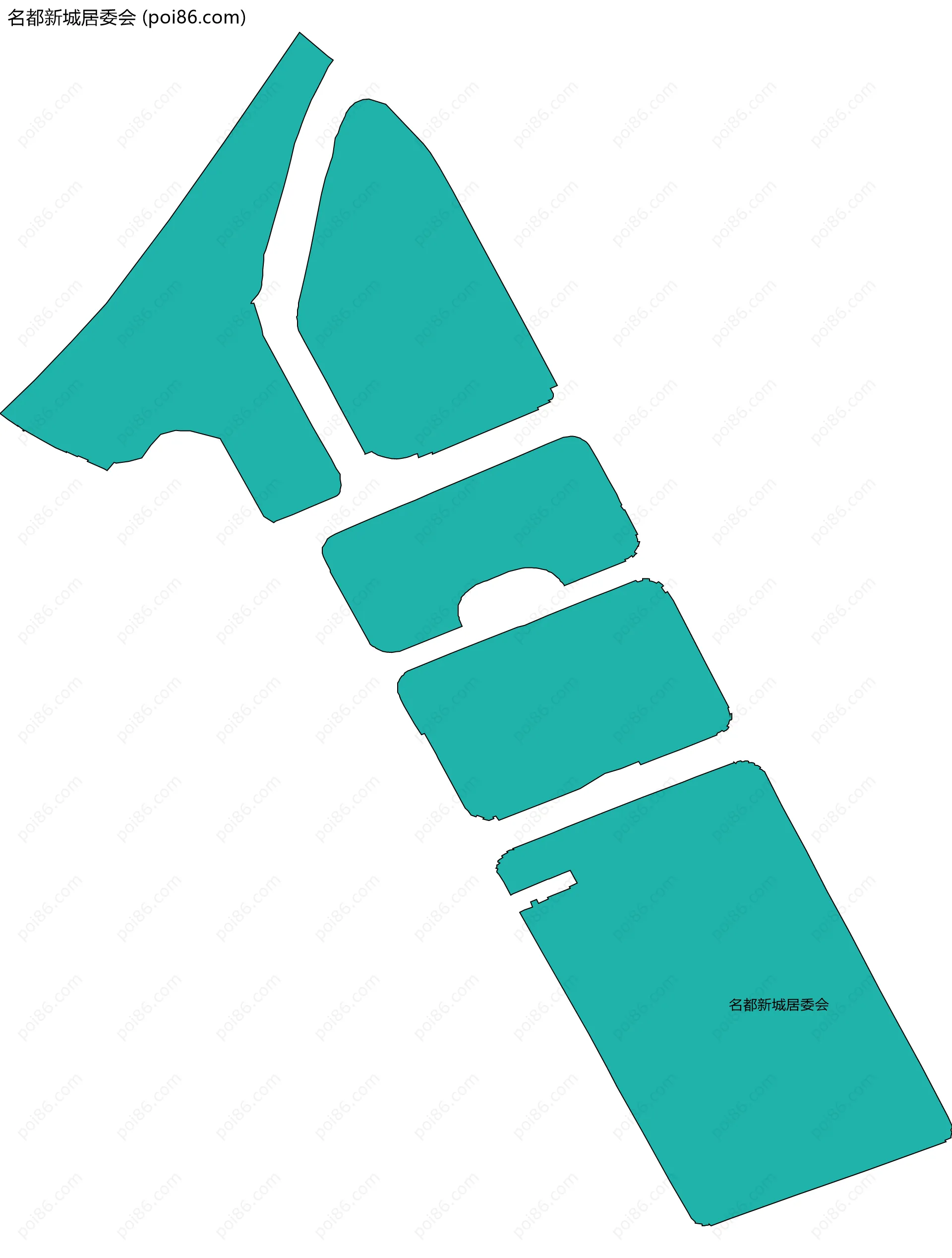 名都新城居委会边界地图