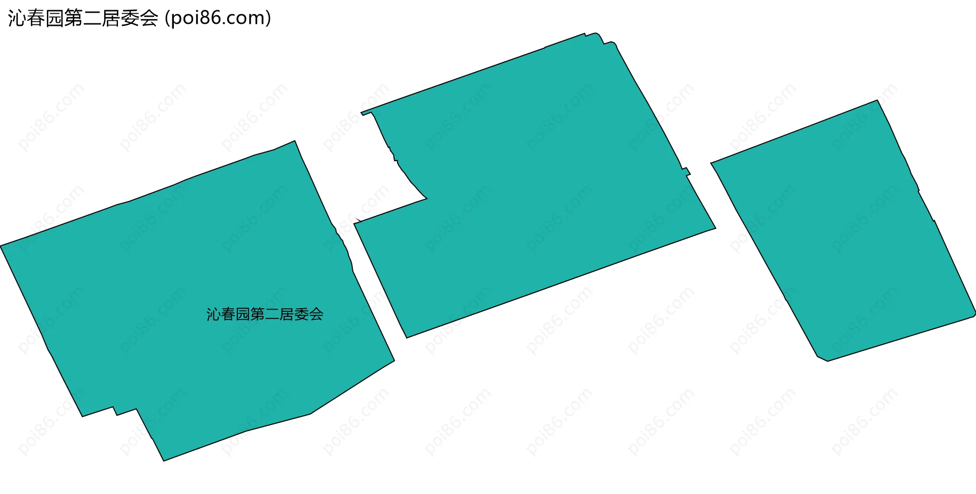 沁春园第二居委会边界地图