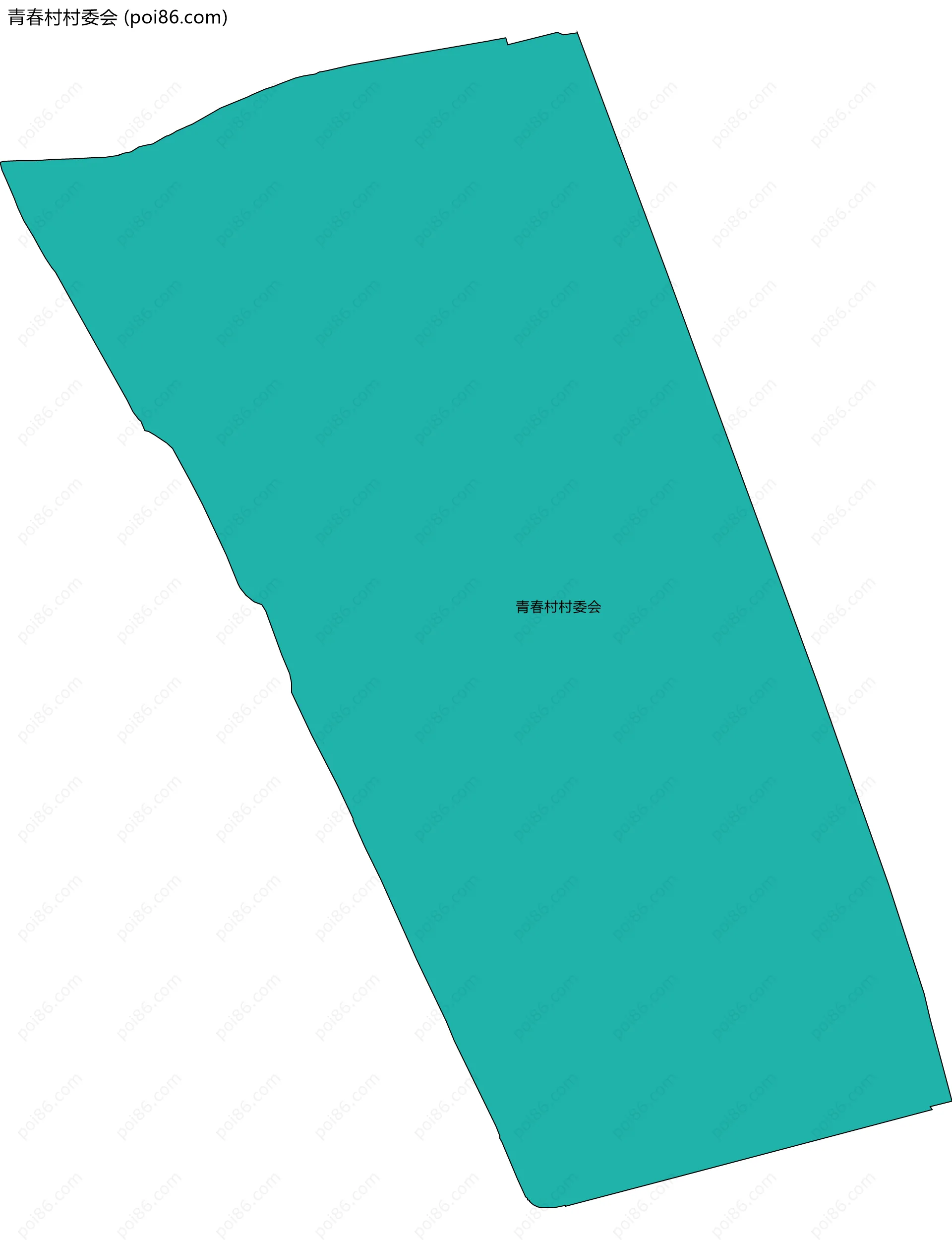 青春村村委会边界地图