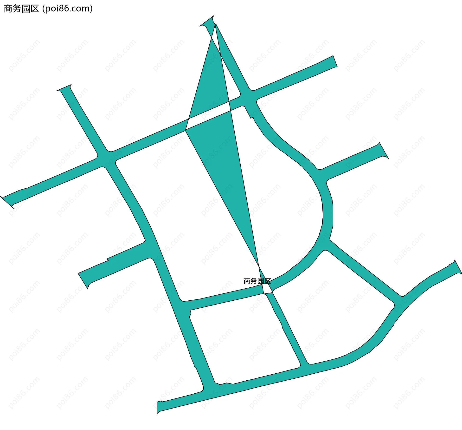 商务园区边界地图