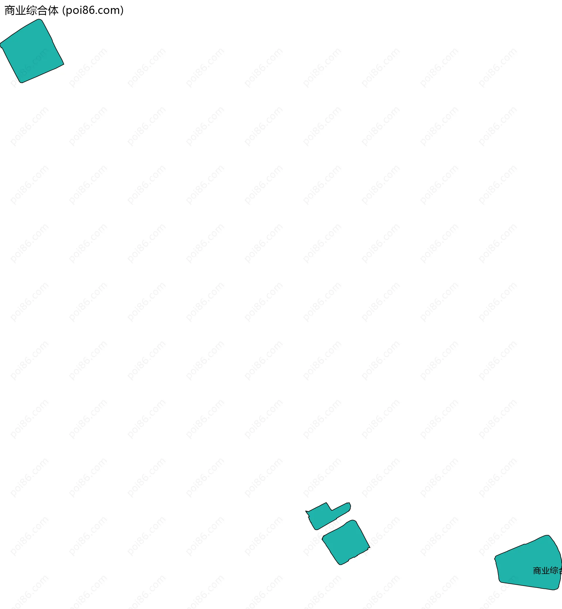 商业综合体边界地图