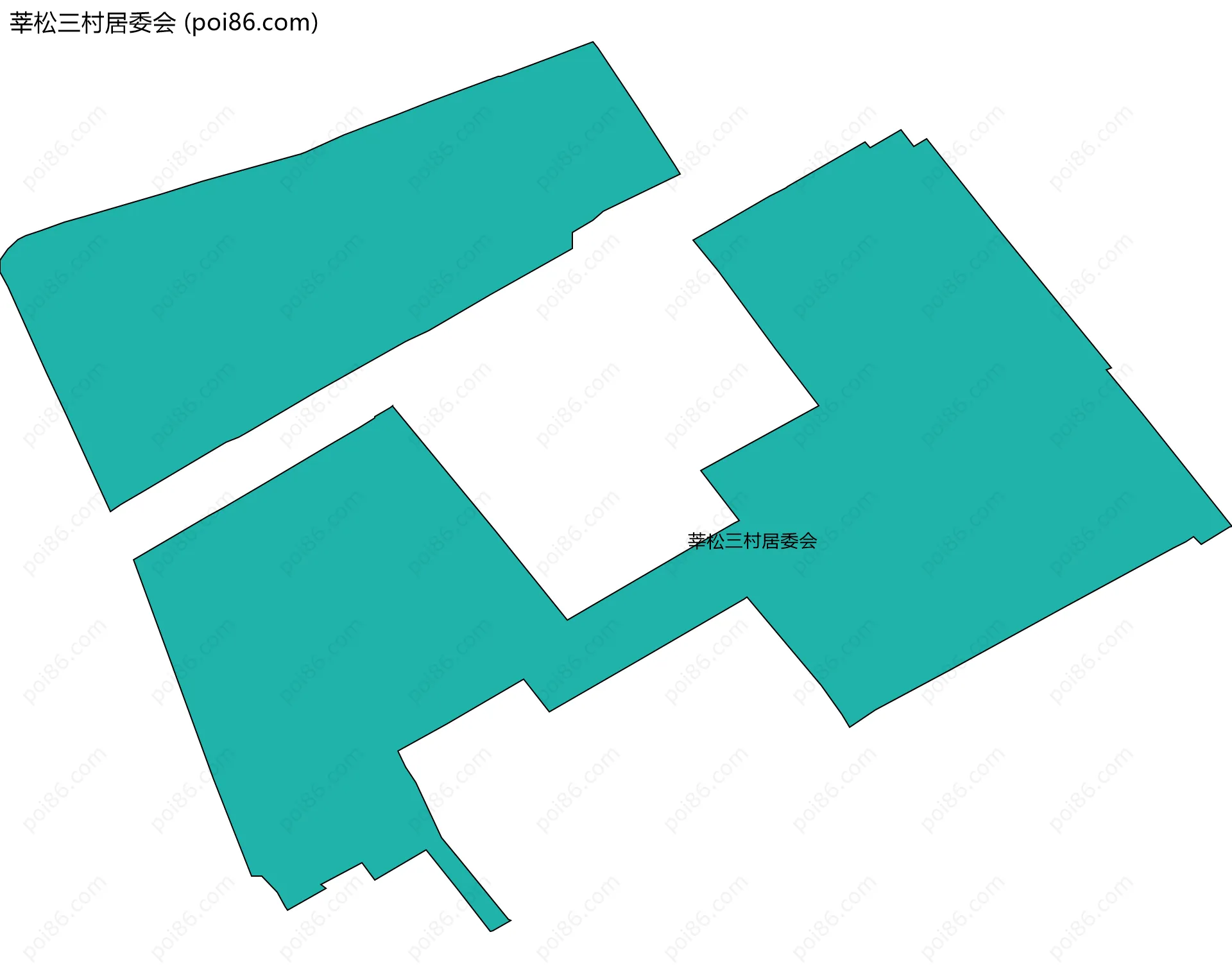 莘松三村居委会边界地图