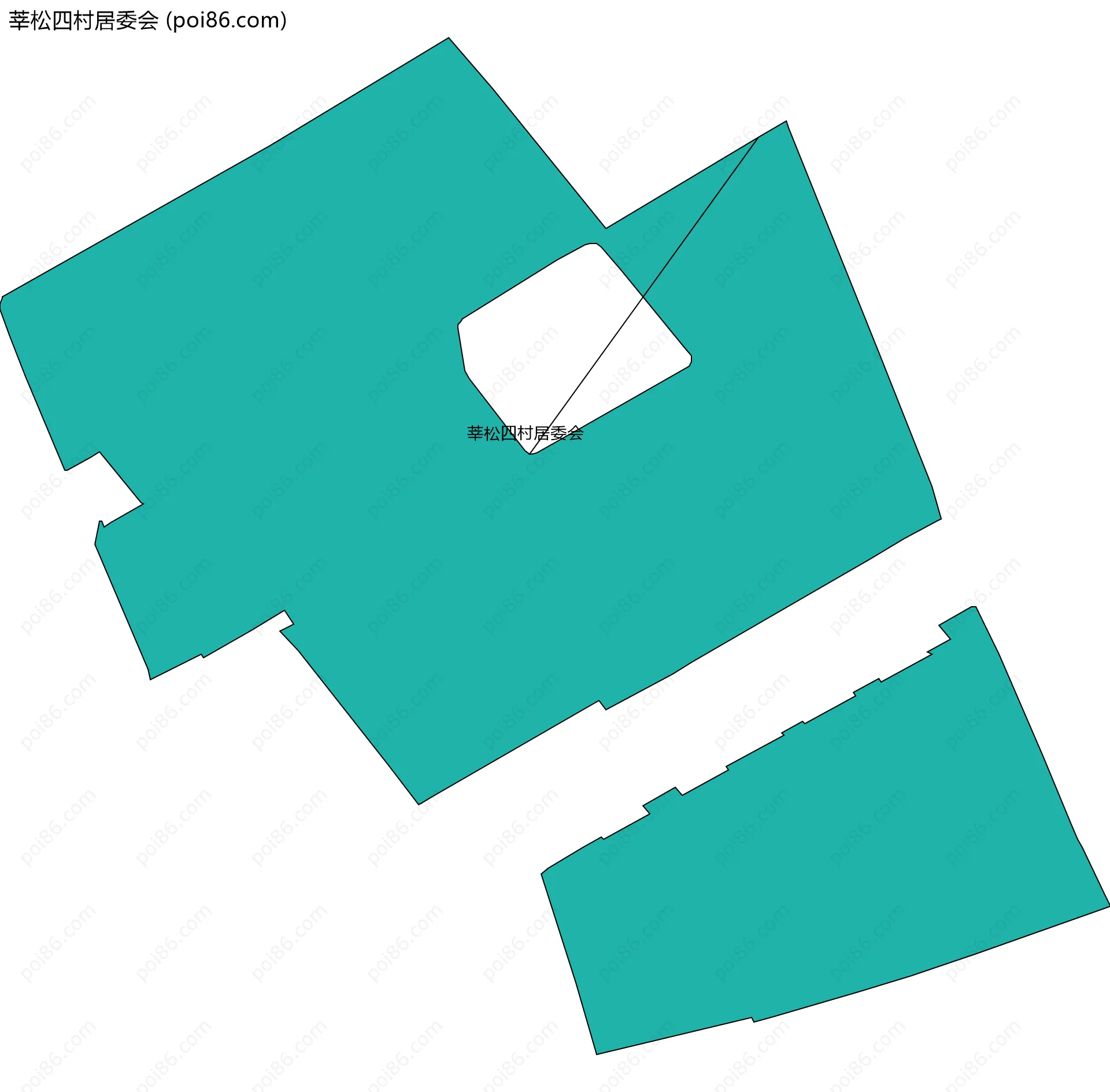 莘松四村居委会边界地图