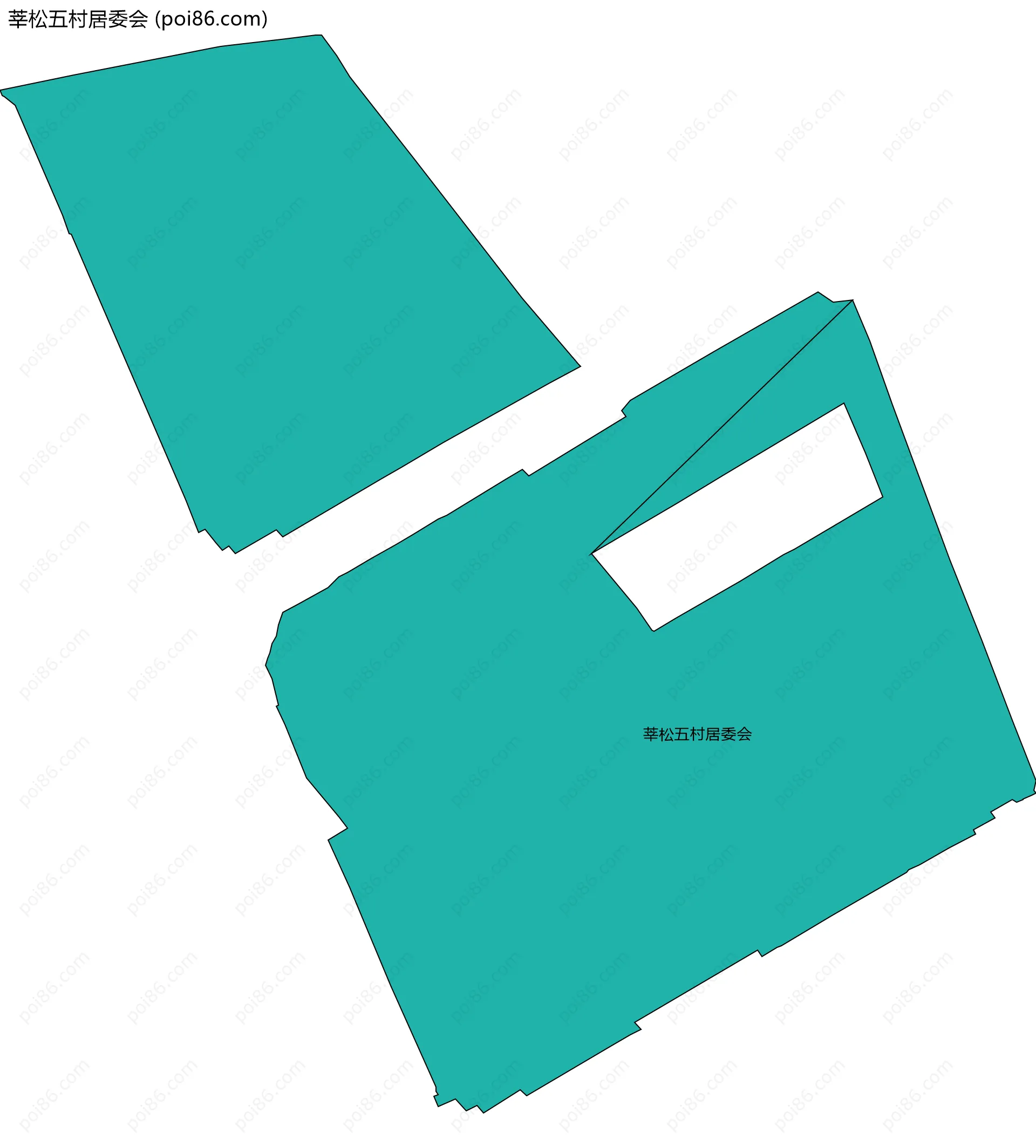 莘松五村居委会边界地图