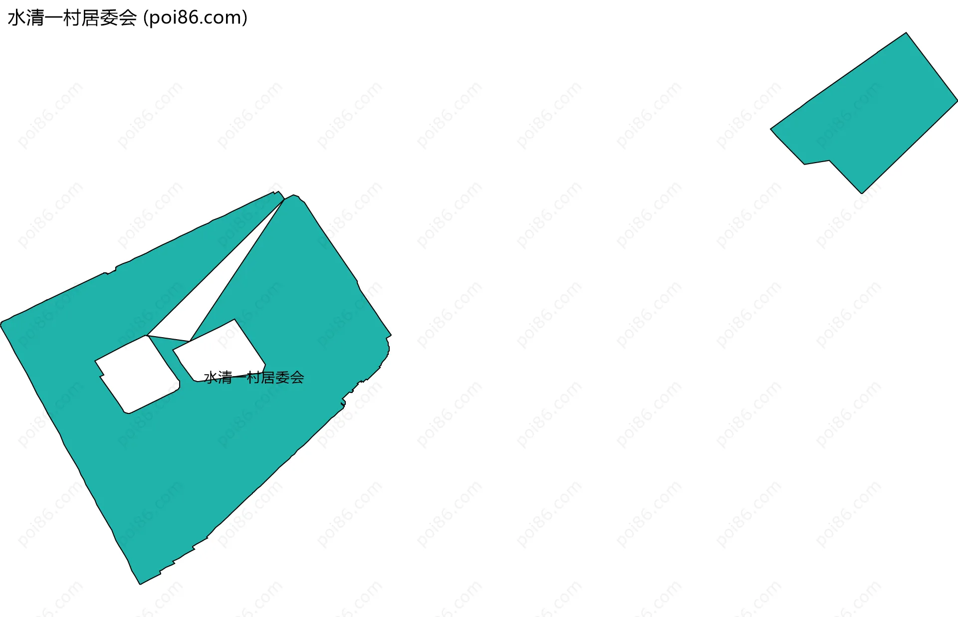 水清一村居委会边界地图