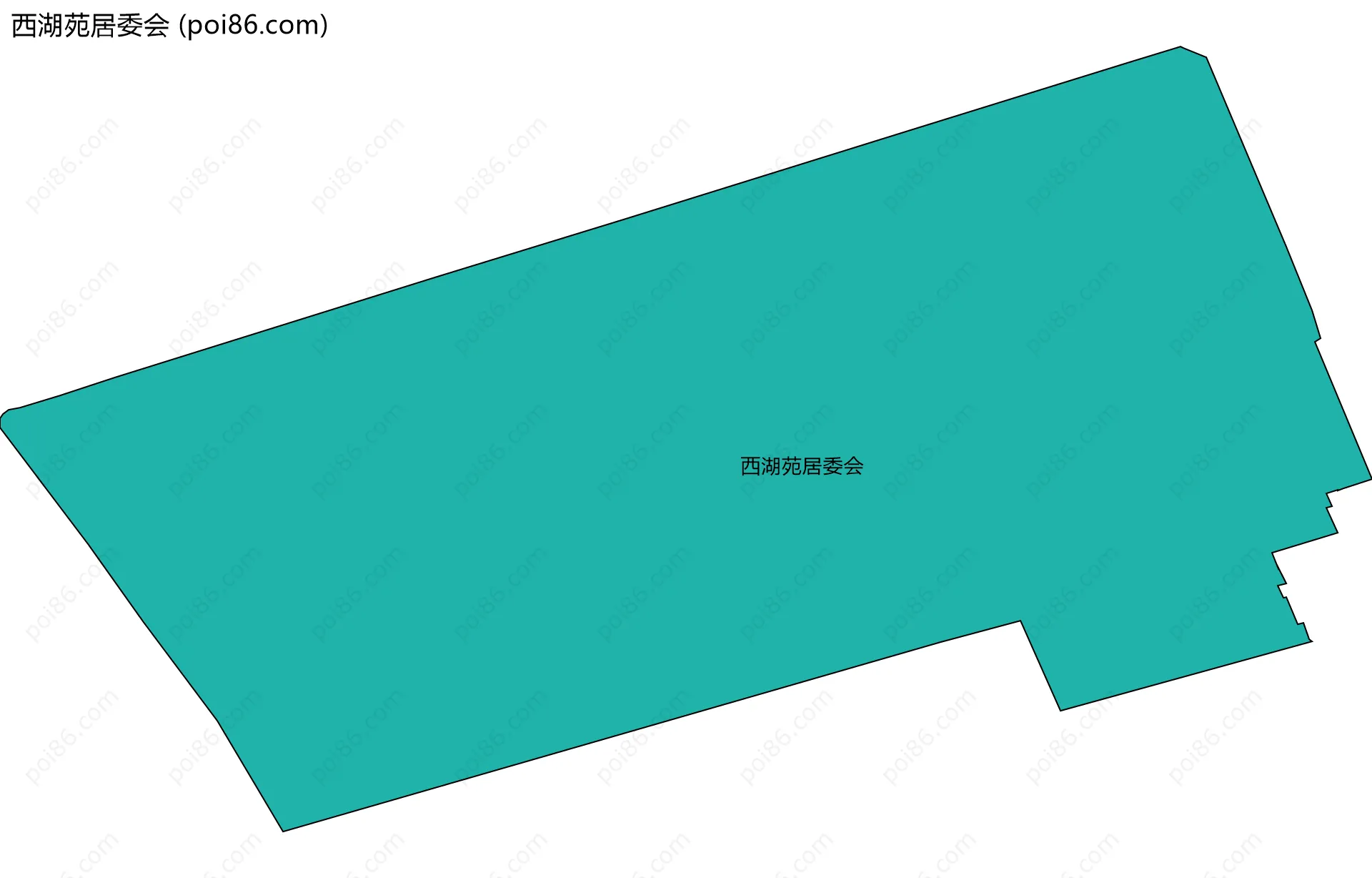 西湖苑居委会边界地图