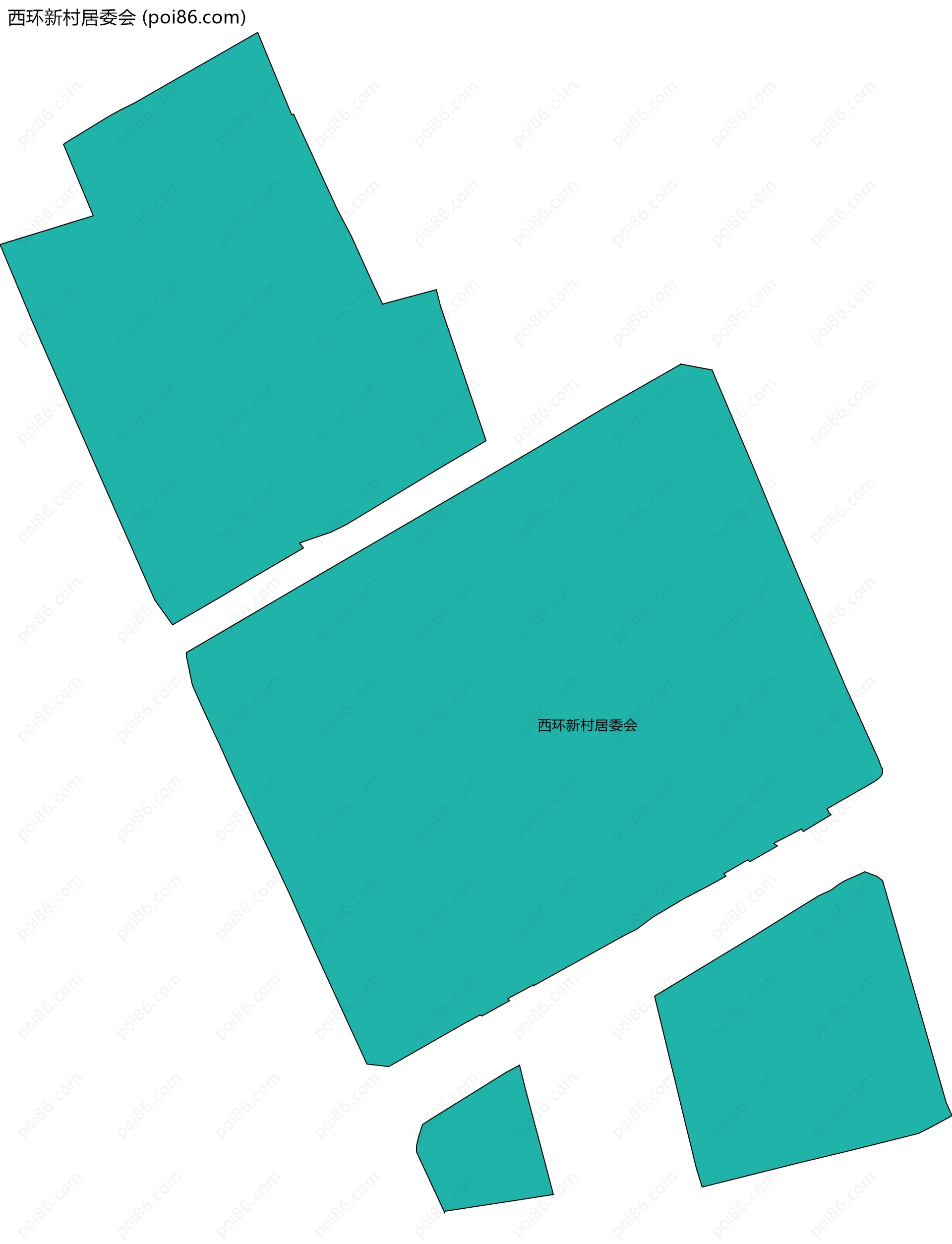 西环新村居委会边界地图