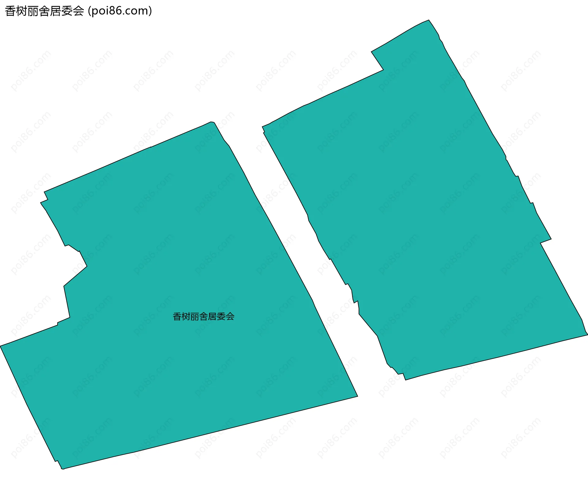 香树丽舍居委会边界地图