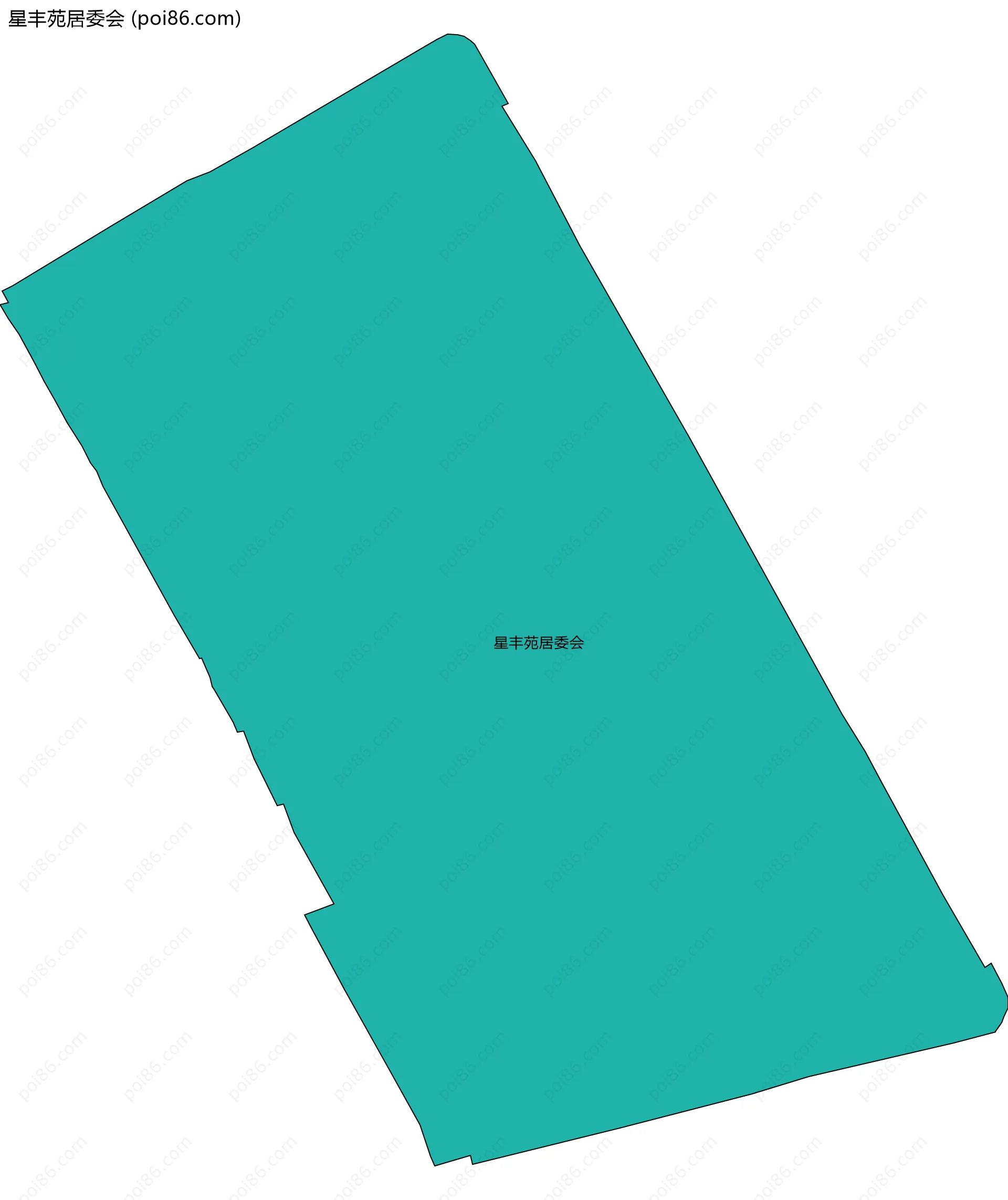 星丰苑居委会边界地图