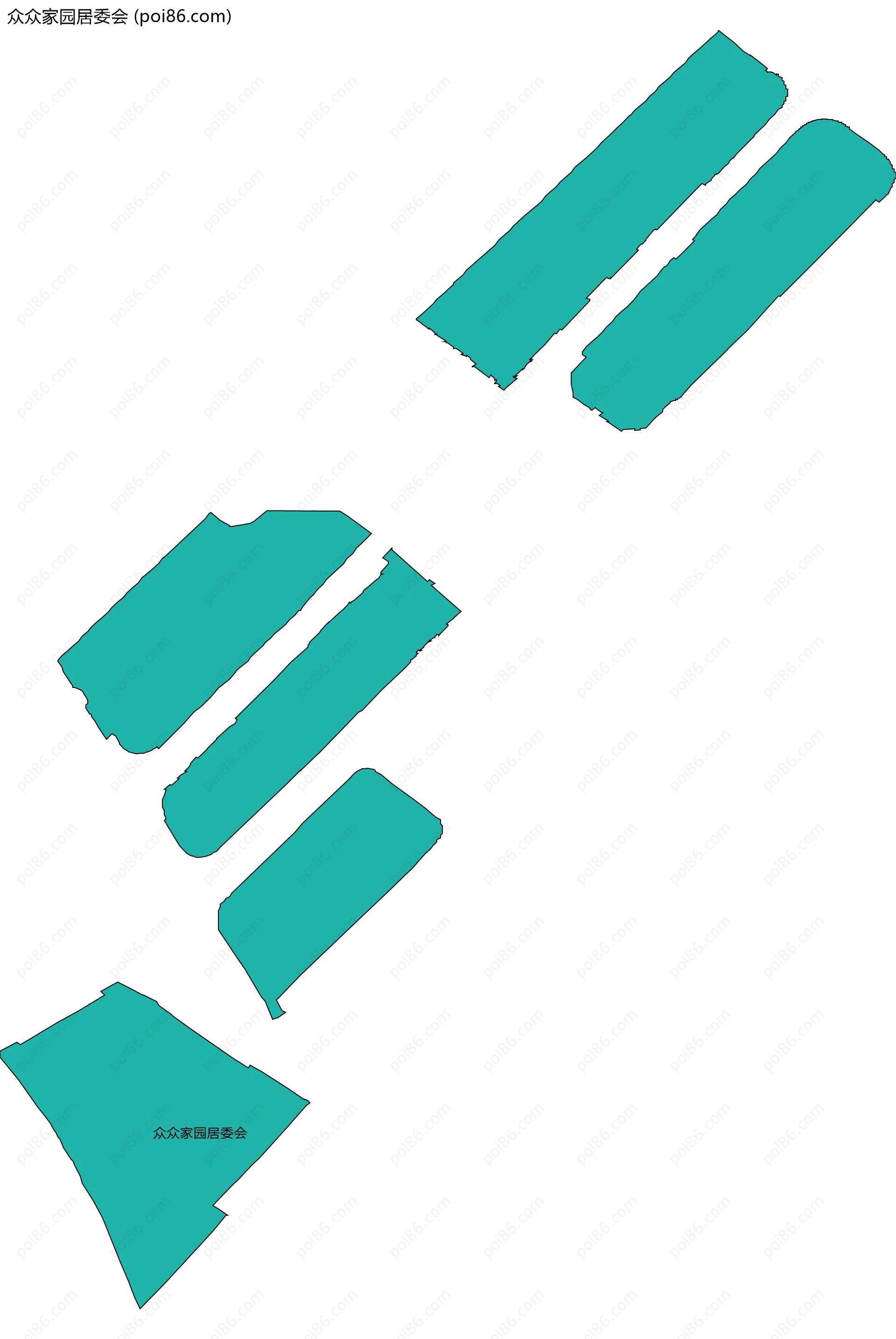 众众家园居委会边界地图