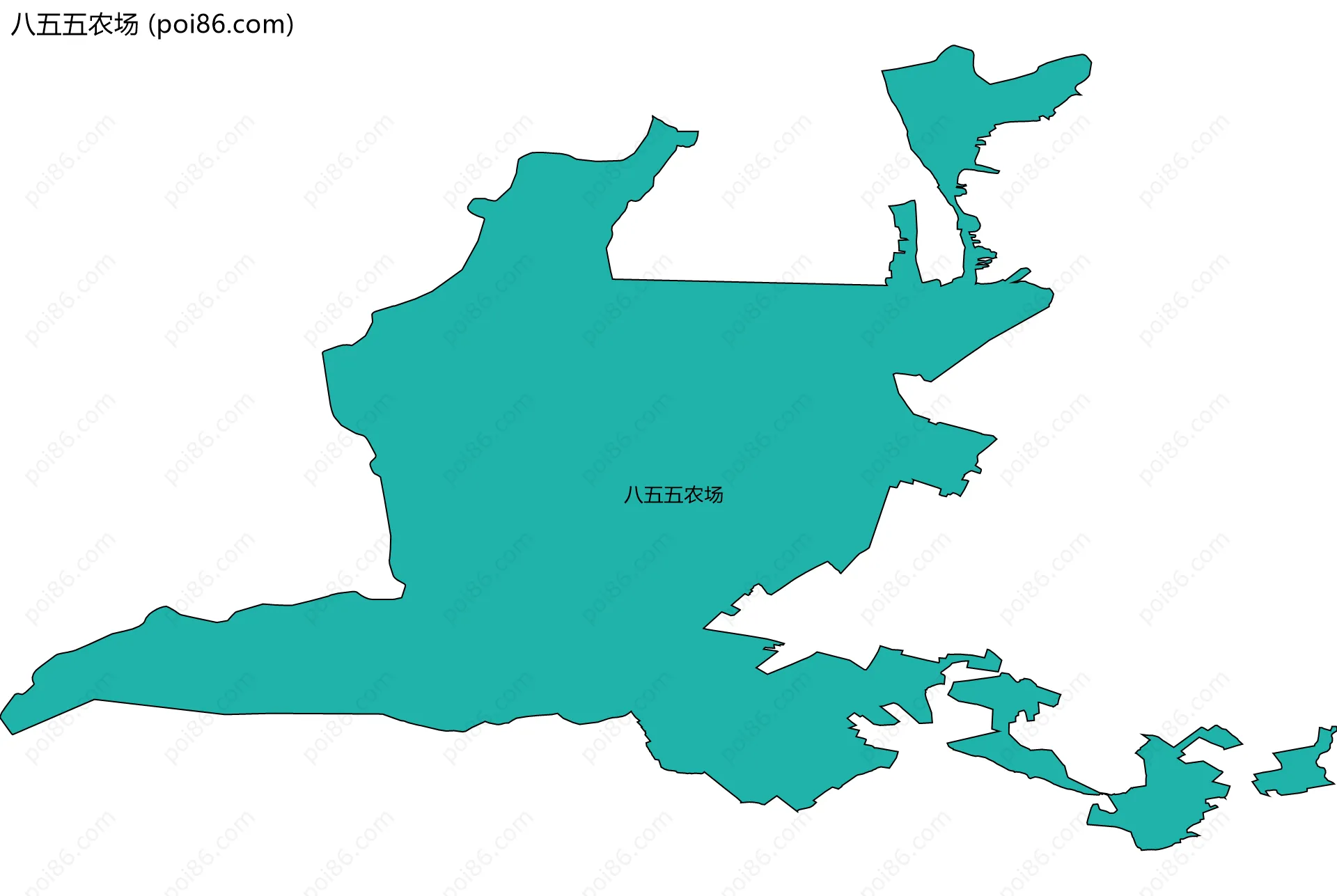 八五五农场边界地图