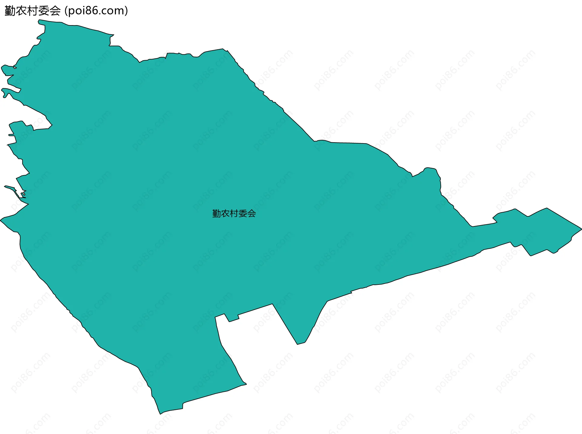 勤农村委会边界地图