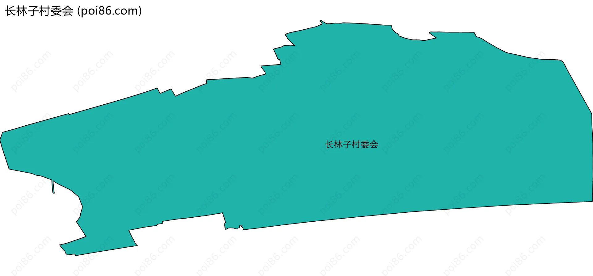 长林子村委会边界地图