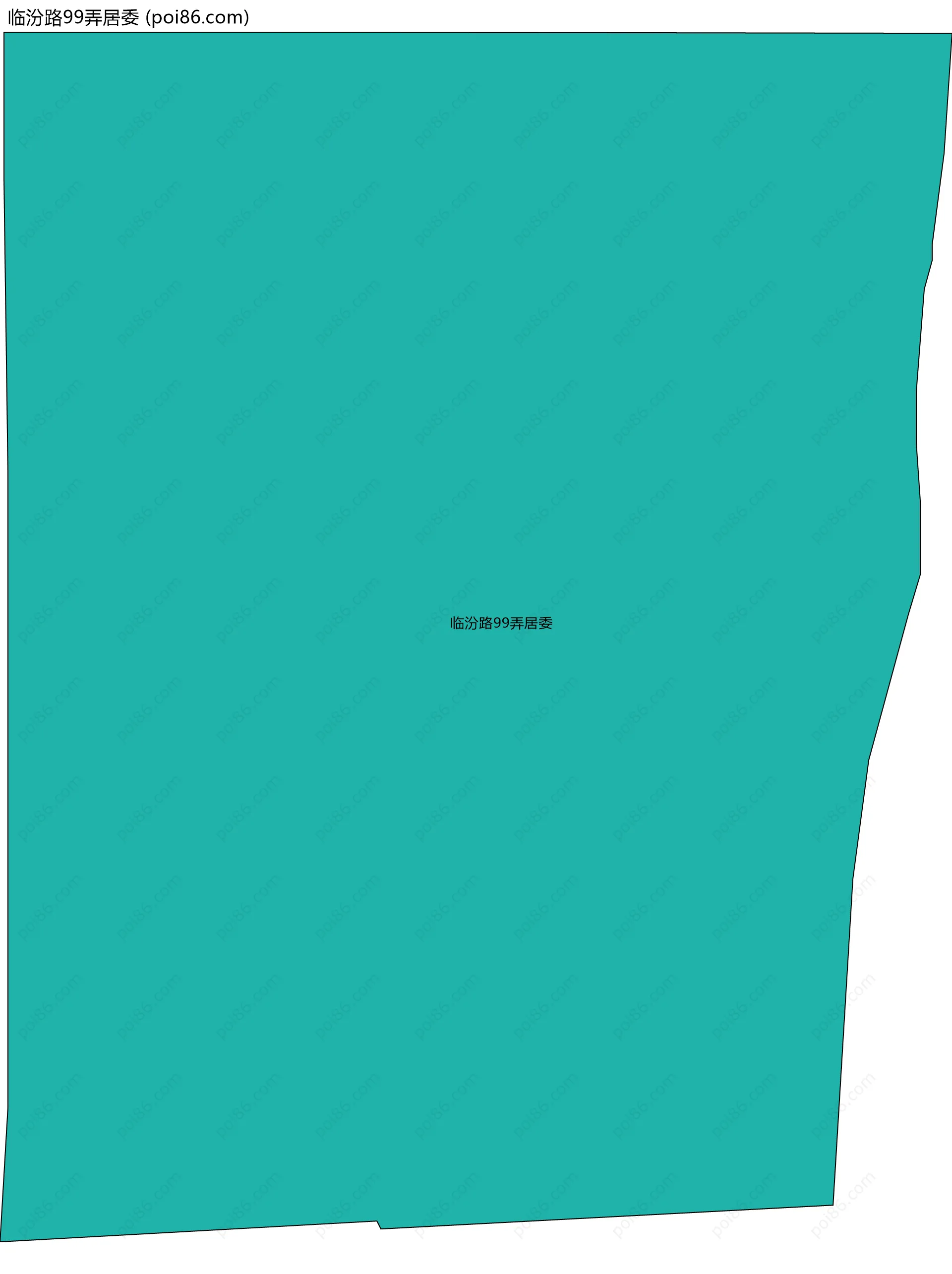 临汾路99弄居委边界地图