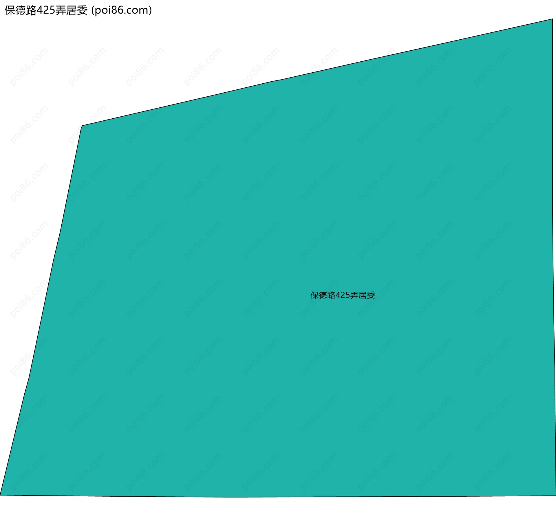 保德路425弄居委边界地图