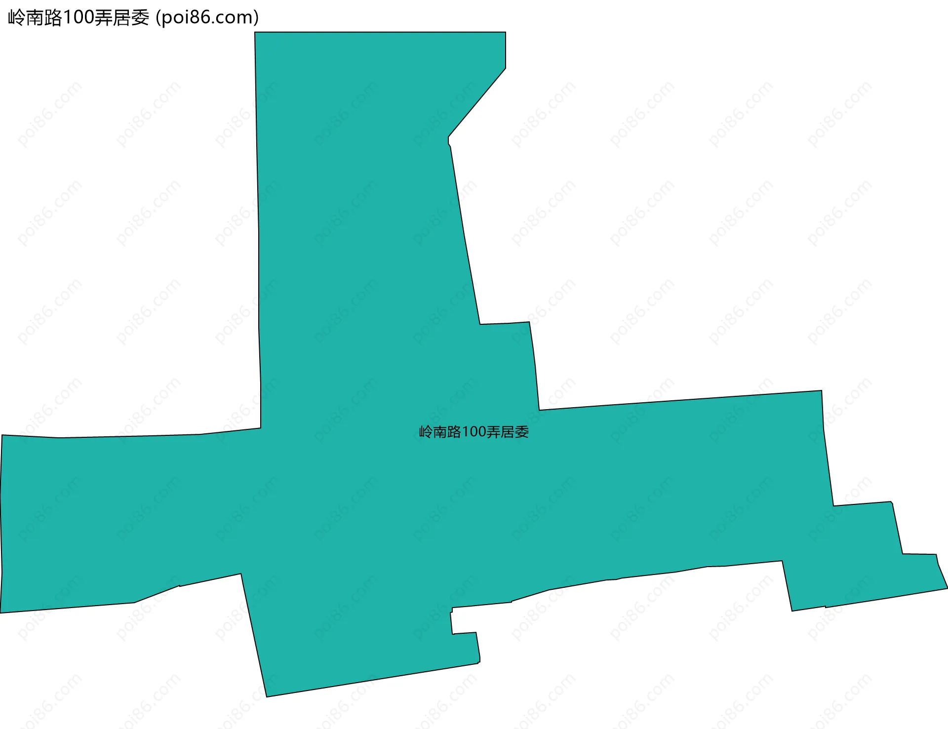 岭南路100弄居委边界地图