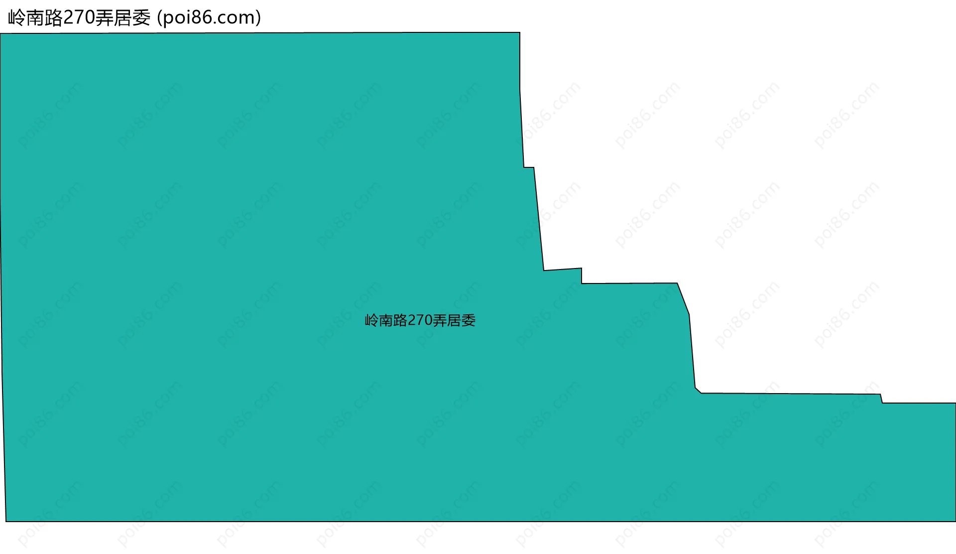 岭南路270弄居委边界地图