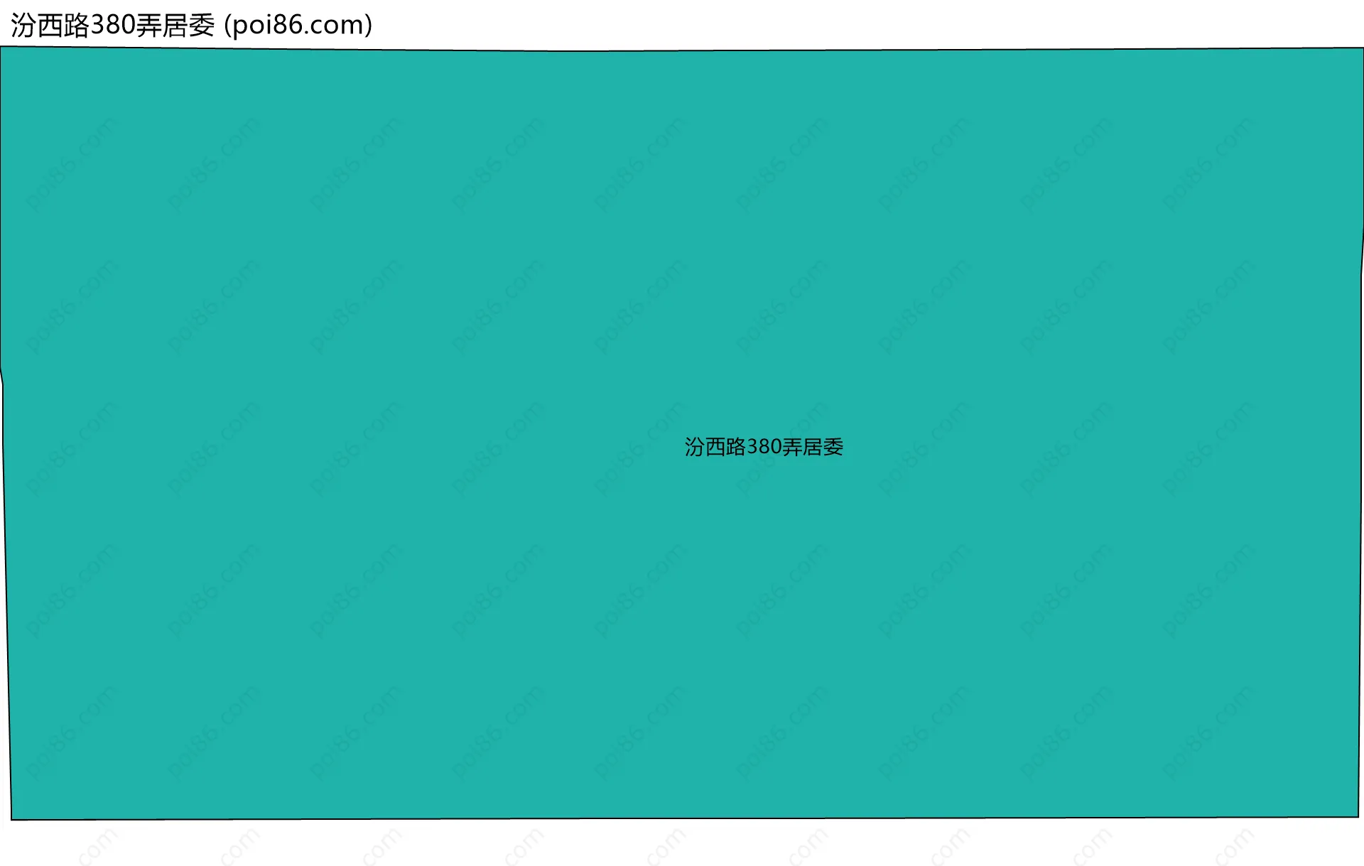 汾西路380弄居委边界地图