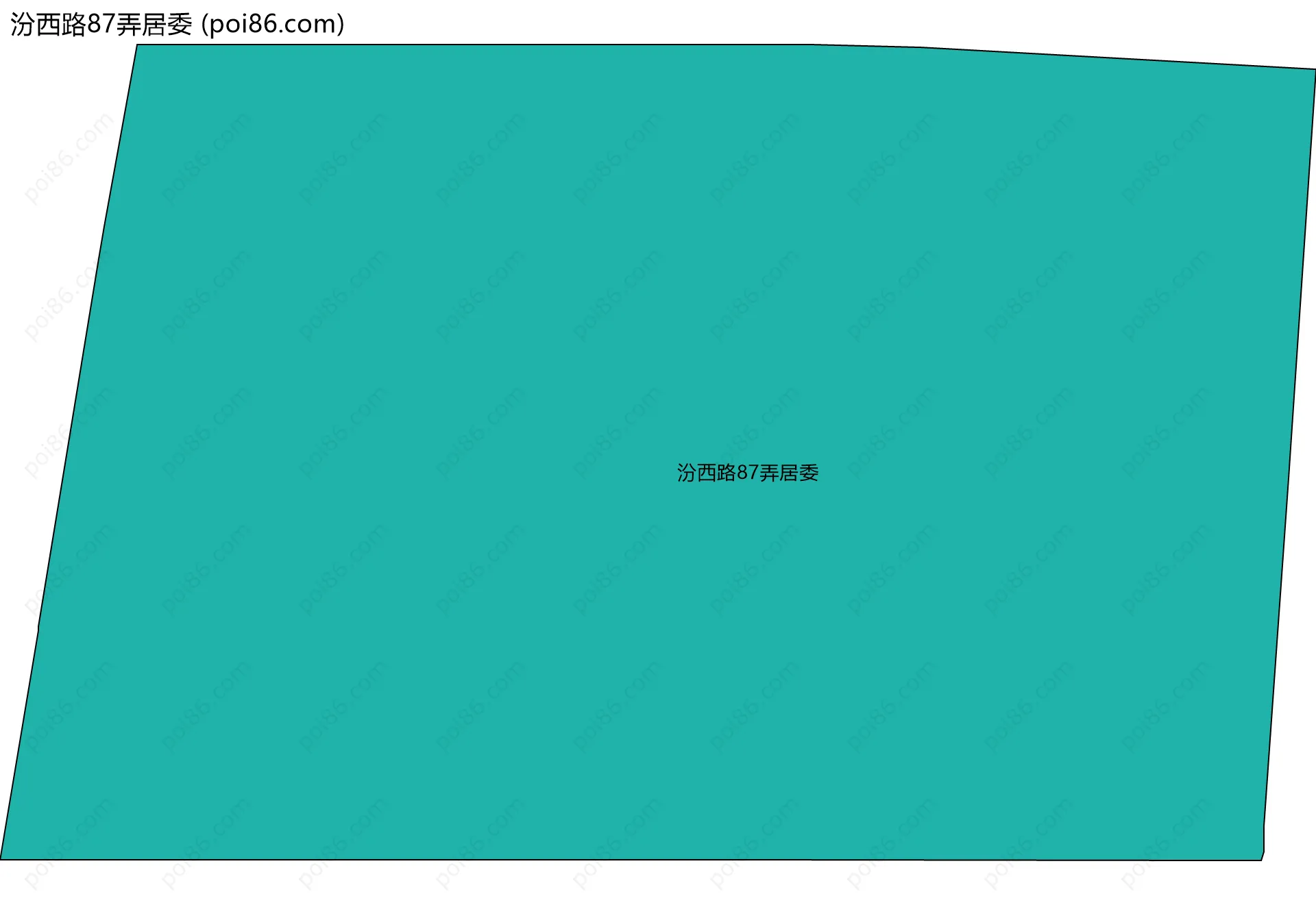 汾西路87弄居委边界地图