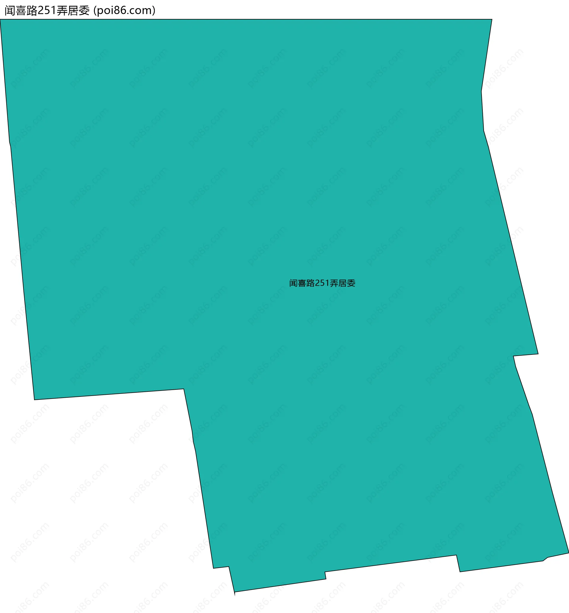 闻喜路251弄居委边界地图