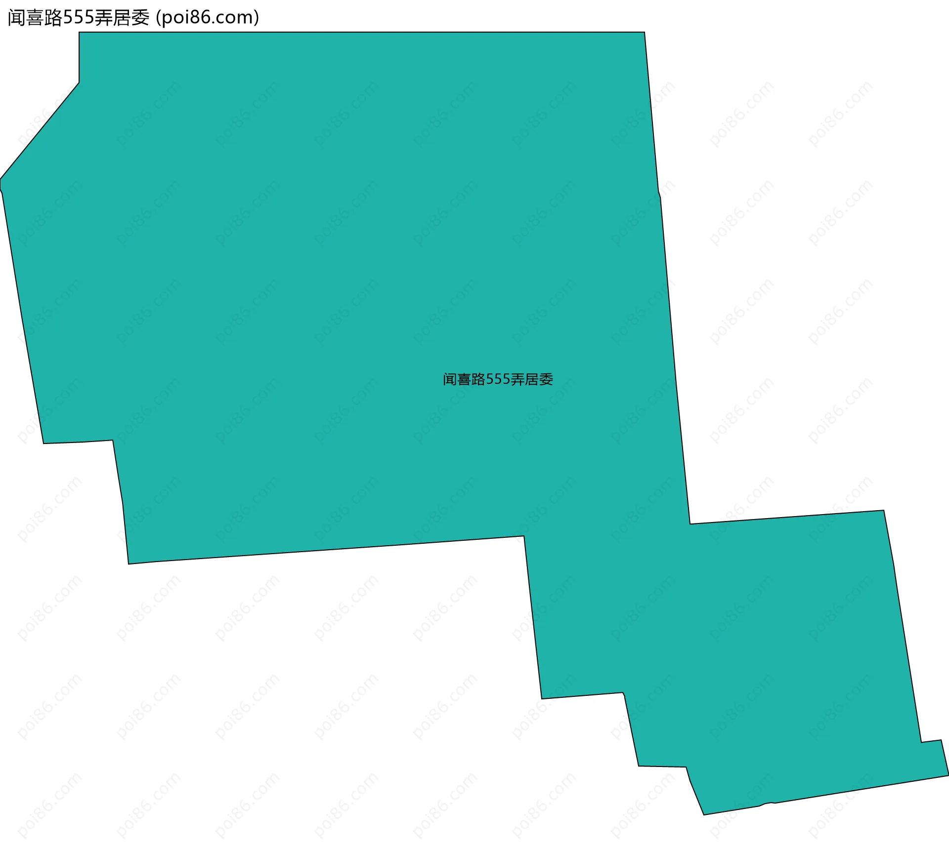 闻喜路555弄居委边界地图