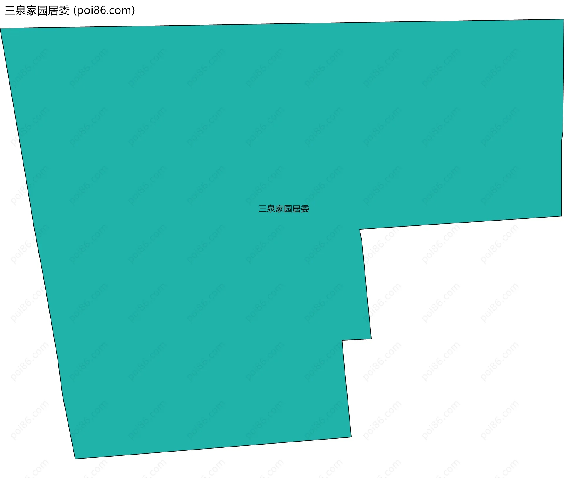 三泉家园居委边界地图