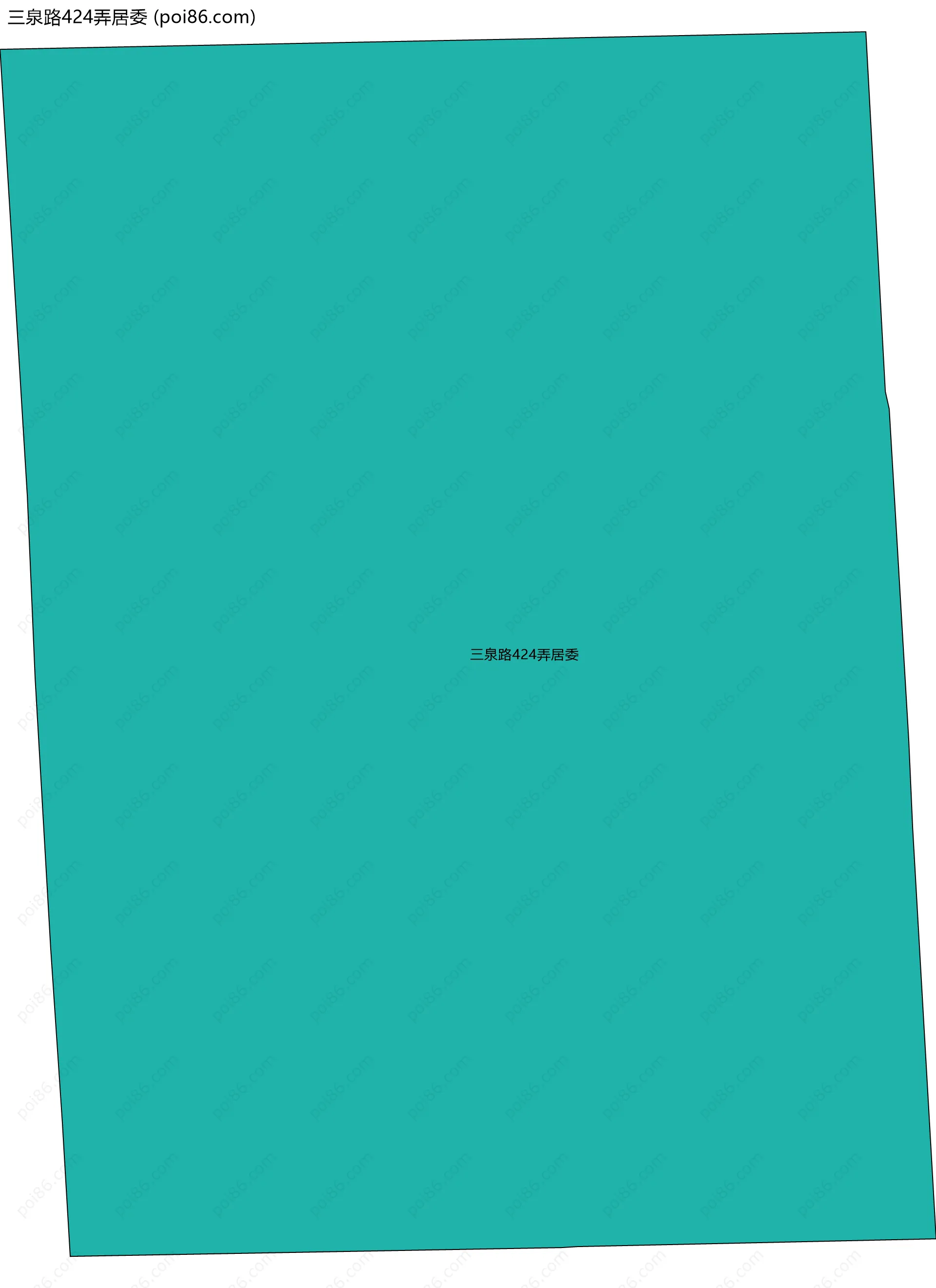 三泉路424弄居委边界地图