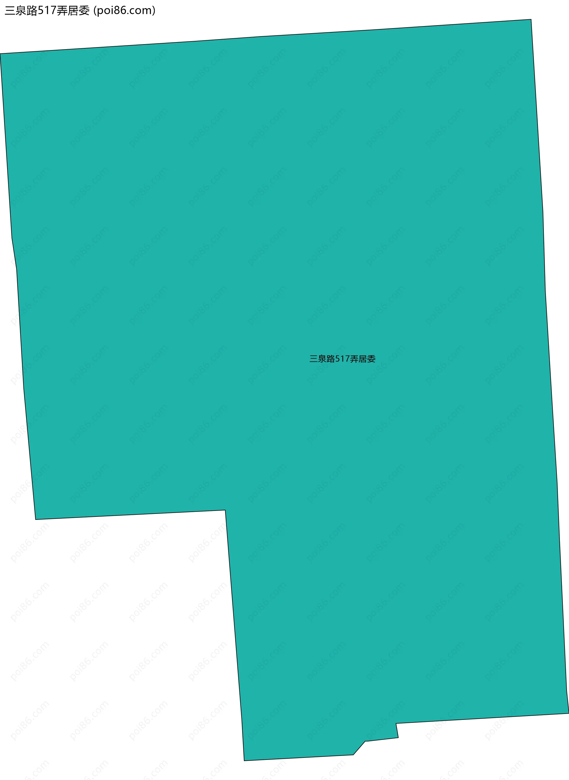 三泉路517弄居委边界地图