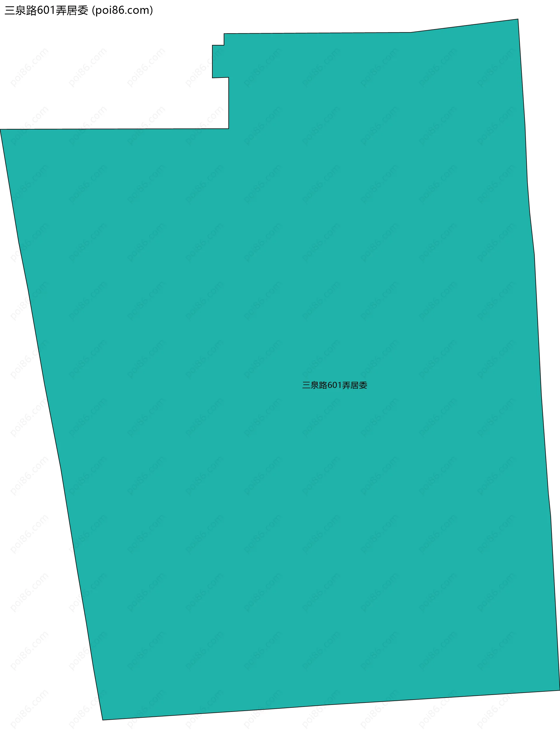 三泉路601弄居委边界地图