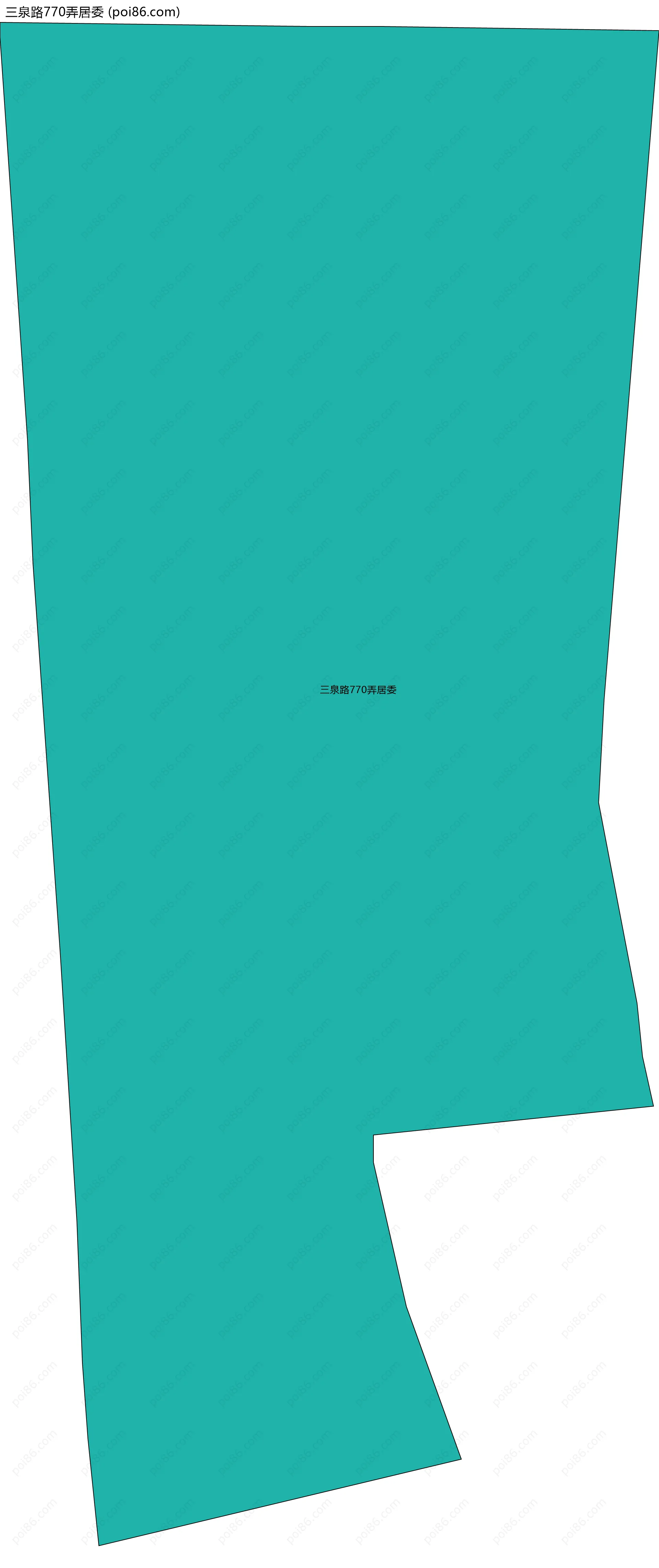 三泉路770弄居委边界地图