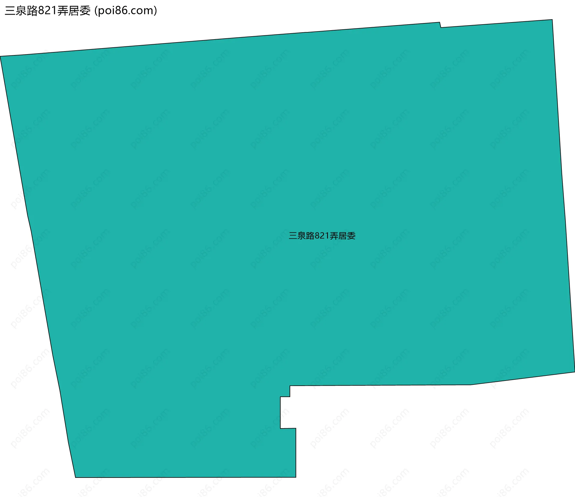 三泉路821弄居委边界地图