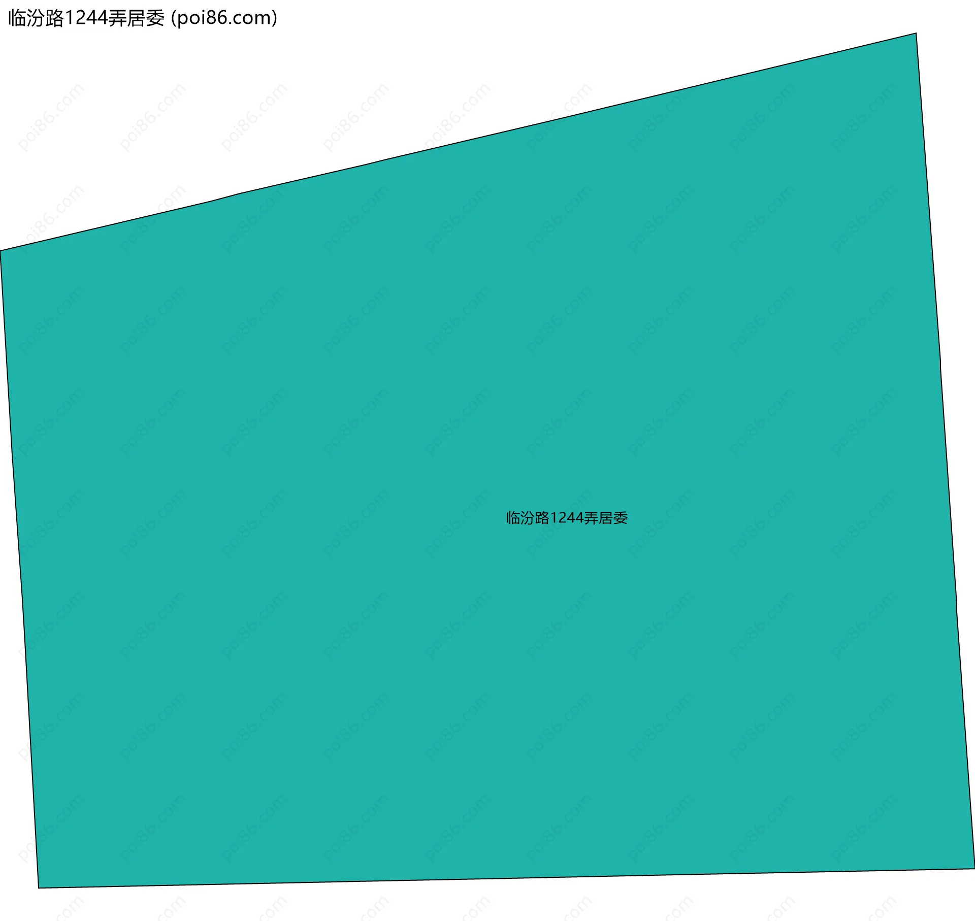 临汾路1244弄居委边界地图