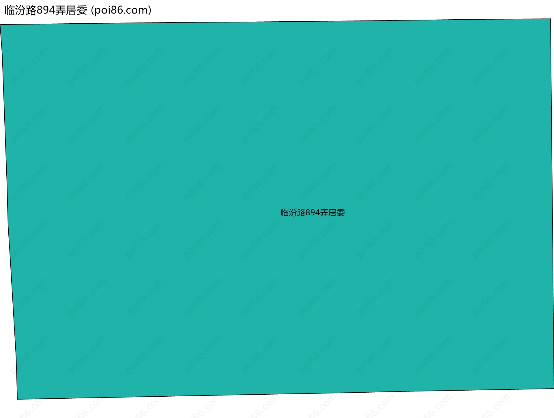 临汾路894弄居委边界地图